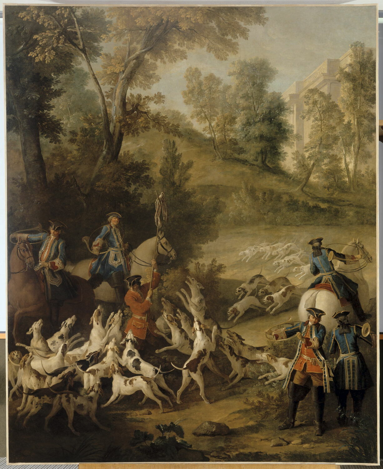 Chasse de Louis XV. La Petite Curée ou le Fort Hu, Oudry, Jean-Baptiste, 2e quart du XVIIIe siècle (1746)
