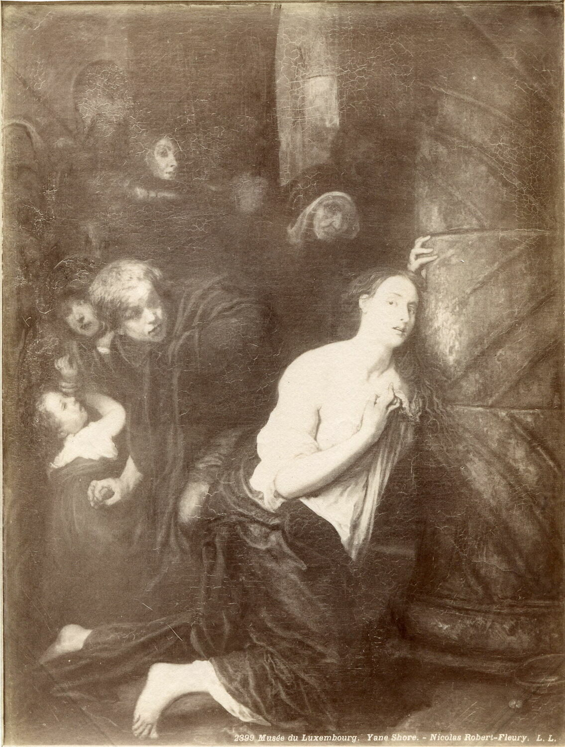 Jane Shore, sorcière et adultère, poursuivie et maltraitée par la populace londonienne, Robert Fleury, Joseph-Nicolas, XIXe siècle (1850 - 1851)