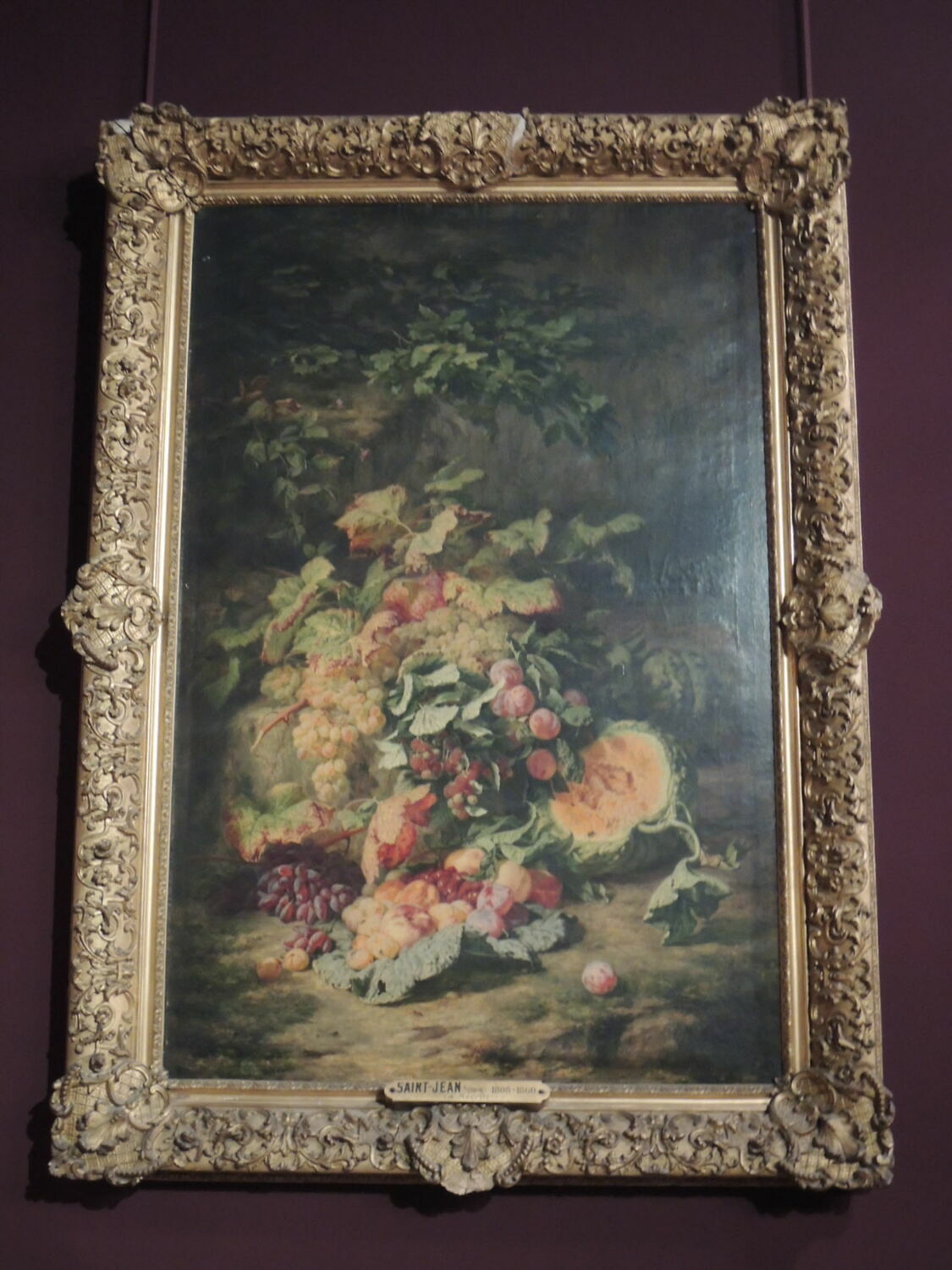 La Récolte: raisins, pêches, prunes et melons, Saint-Jean, Simon, XIXe siècle (1800 - 1900)