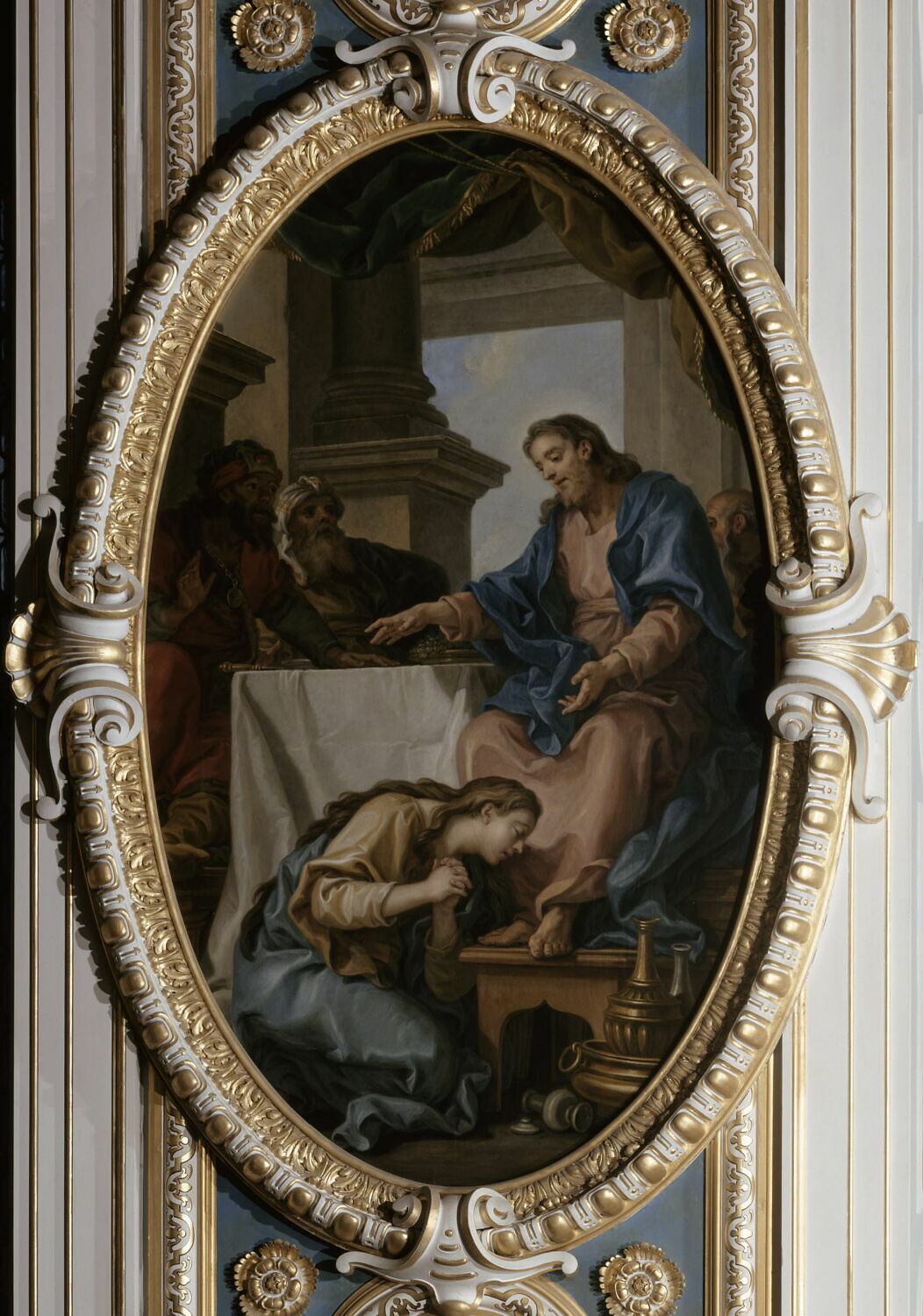 Le Repas chez Simon le pharisien, Van Loo, Charles-Amédée, 4e quart du XVIIIe siècle (1781)