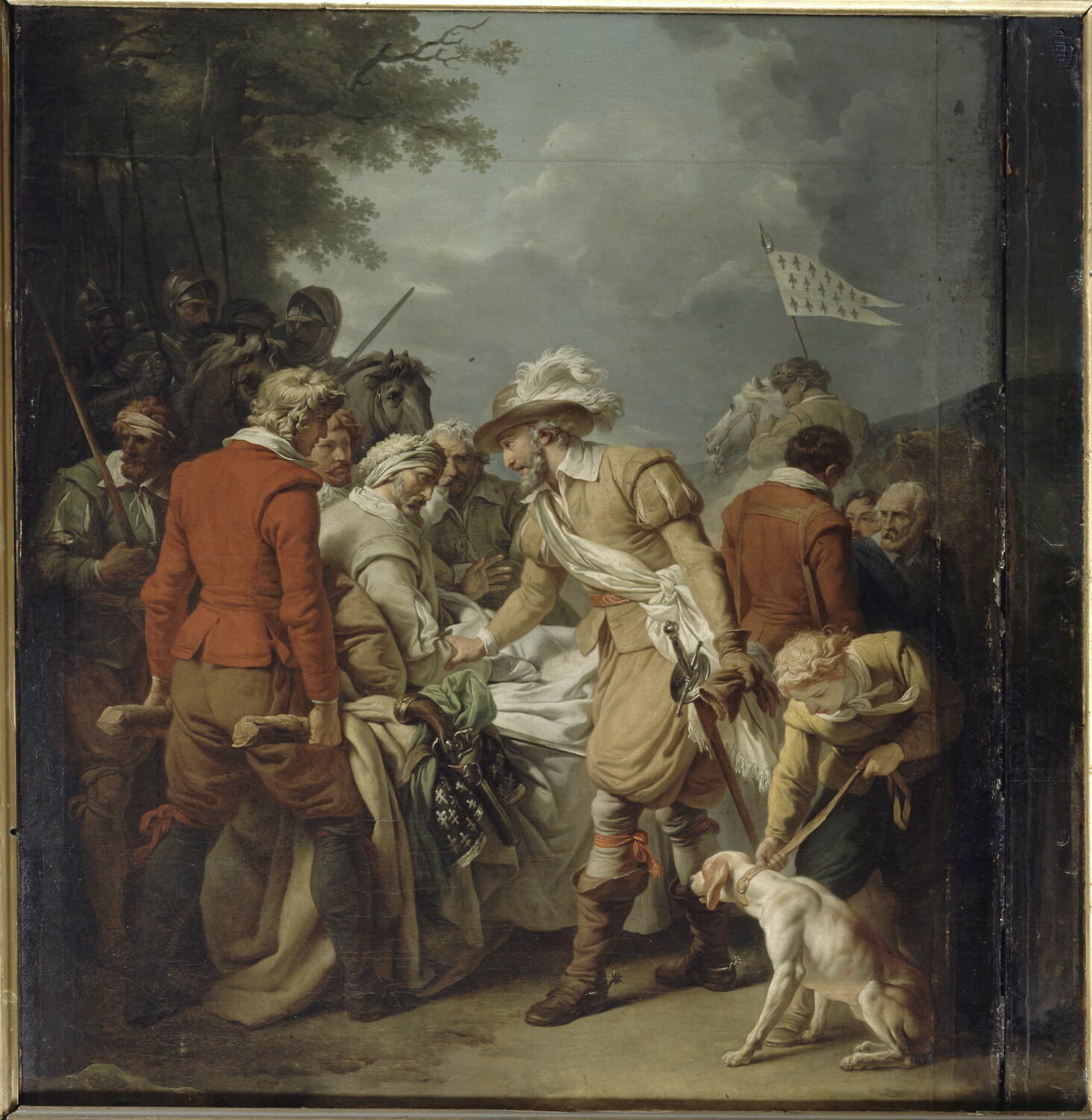 Henri IV rencontrant Sully blessé à la suite de la bataille d'Ivry