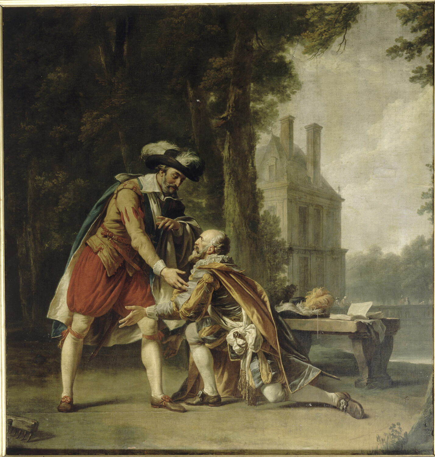 Henri IV et Sully à Fontainebleau, Vincent, François-André, XVIIIe siècle (1700 - 1800)