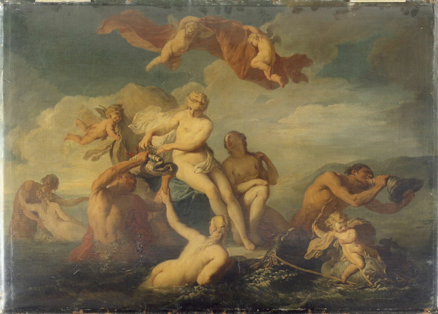 Galathée sur les eaux, Anonyme, XVIIe siècle (1600 - 1700)