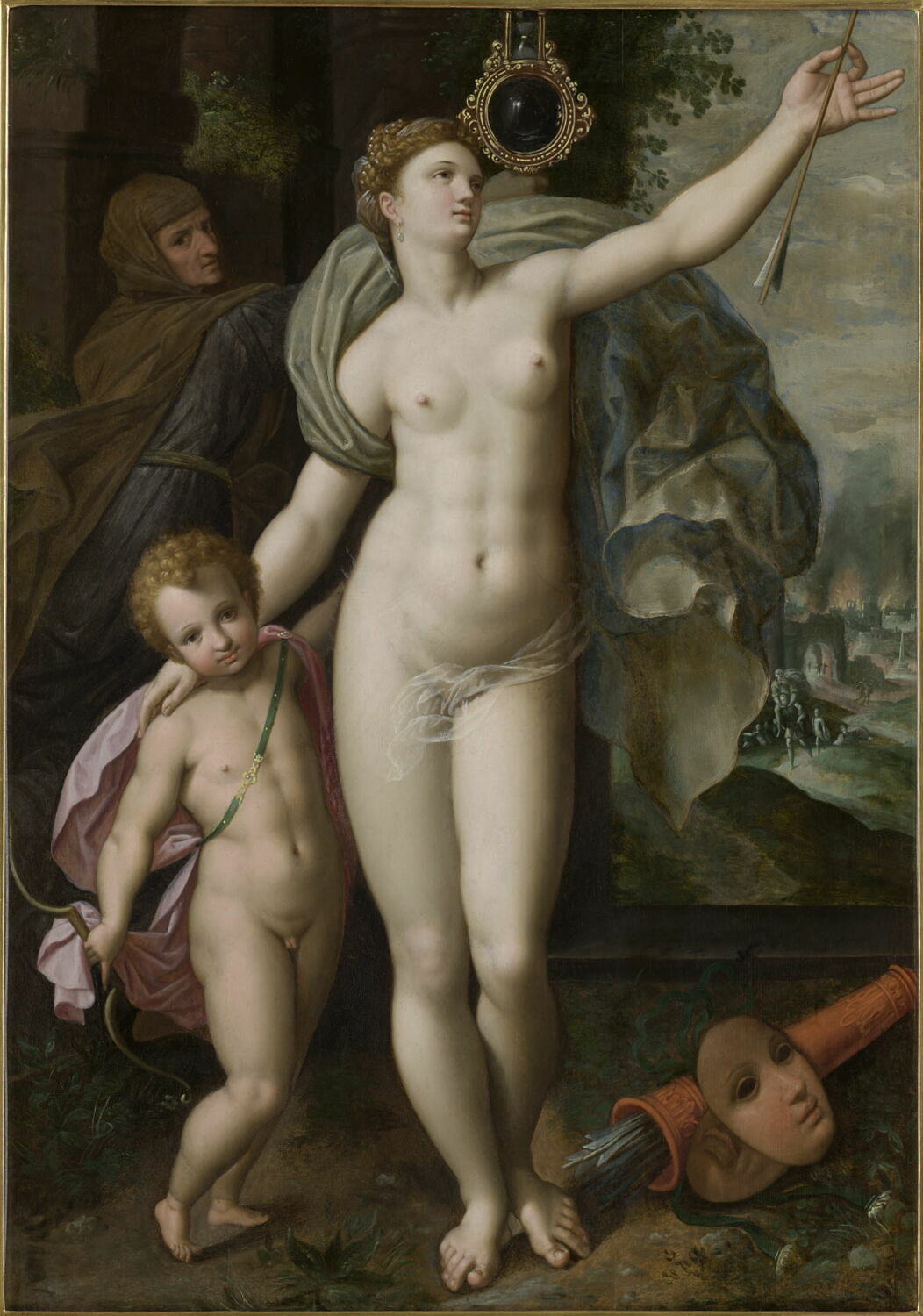 Vénus et l'amour, Backer, Jacob de, XVIe siècle (1500 - 1600)