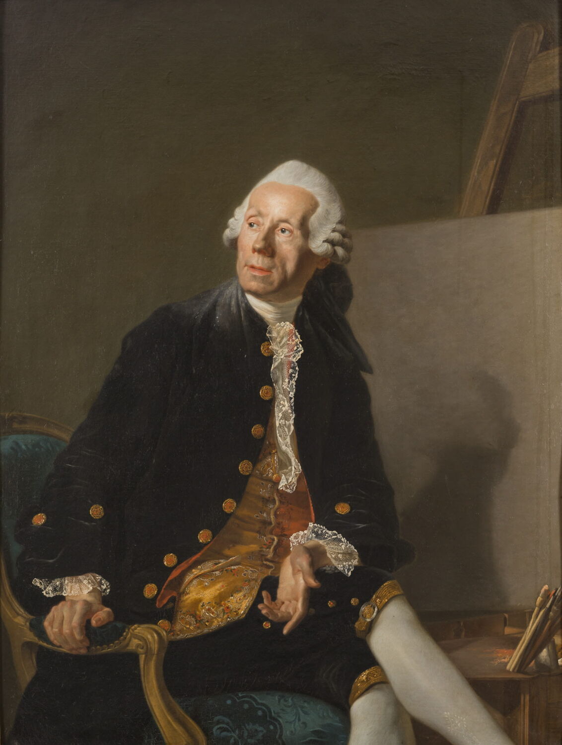 Portrait de Noël Hallé, peintre (1711-1781), Aubry, Étienne, 3e tiers du XVIIIe siècle (1775)