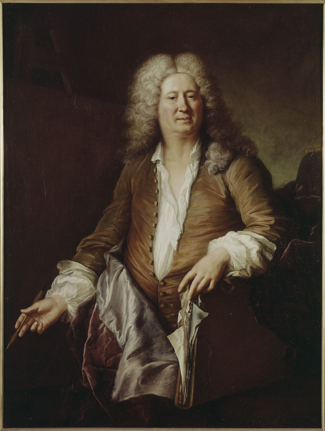 Portrait du peintre Joseph Christophe (1662-1748), Drouais, Hubert, 2e quart du XVIIIe siècle (1730)
