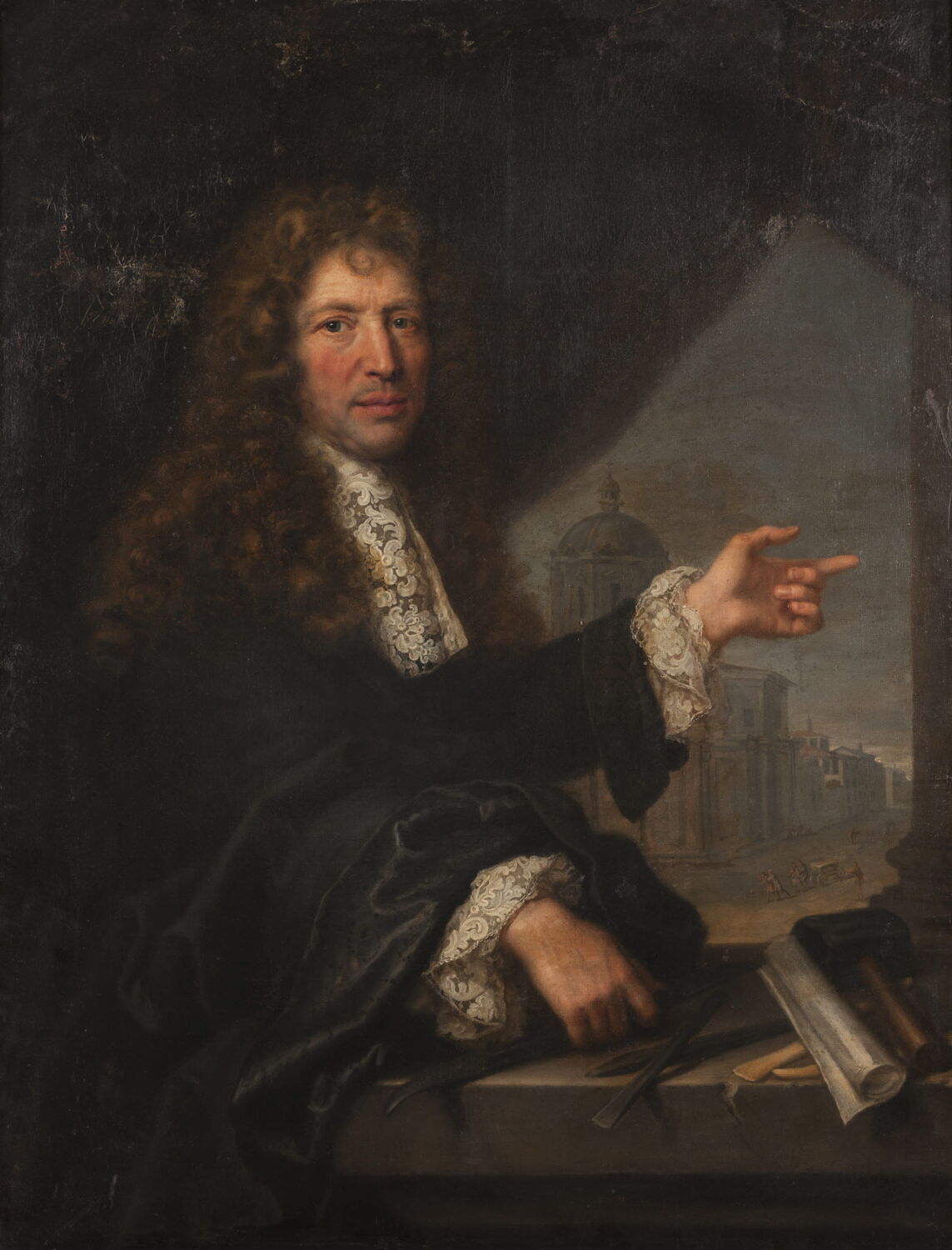 Portrait du sculpteur Thomas Regnaudin (1622-1706), Elle, Louis, 4e quart du XVIIe siècle (1681)