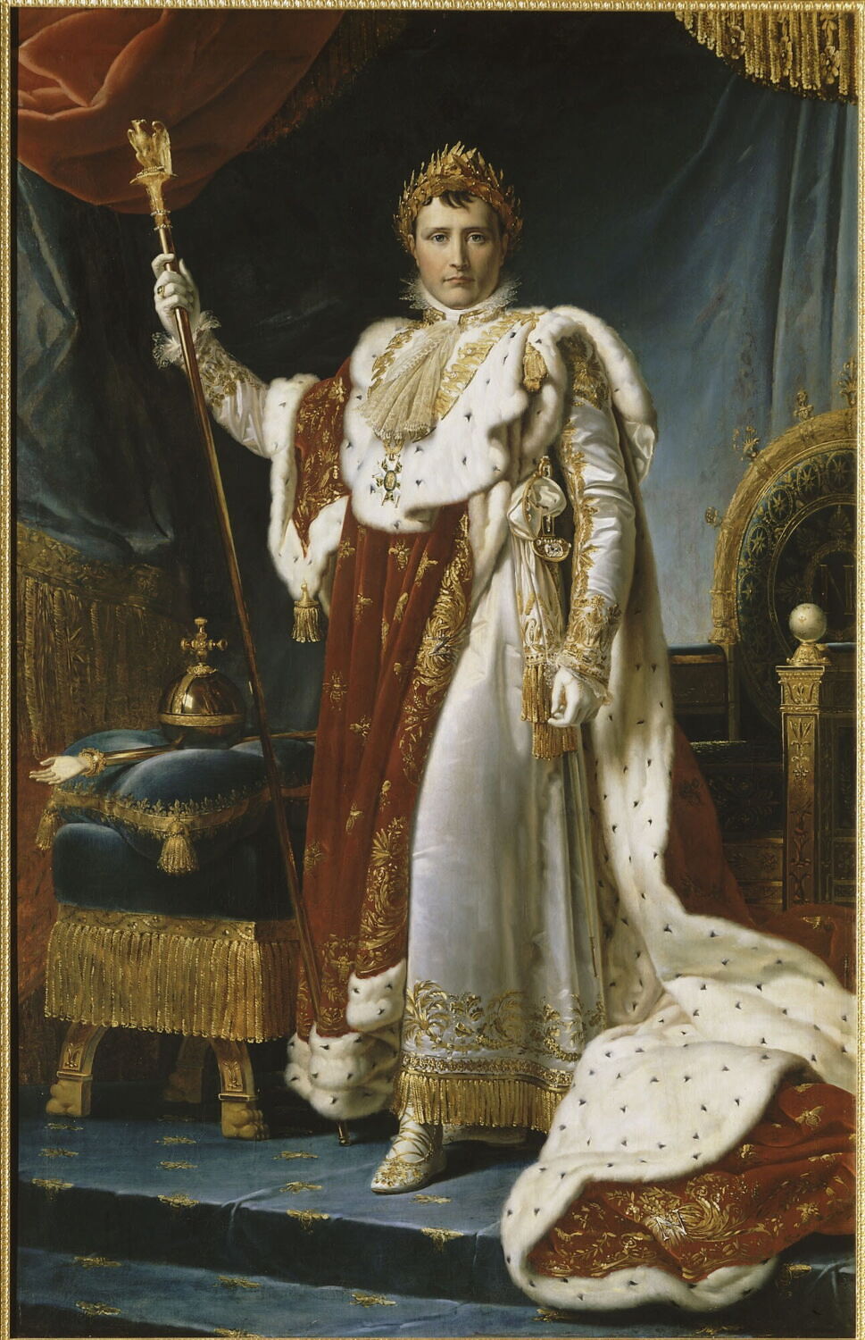 Portrait en pied de Napoléon Ier en costume du Sacre, Gérard, François, XIXe siècle (1800 - 1900)