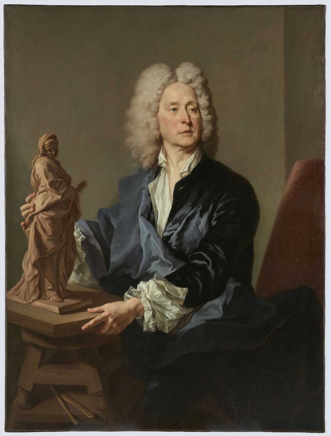 Portrait du sculpteur François Barrois (1659-1726), Geuslain, Charles Étienne, 1e quart du XVIIIe siècle (1723)