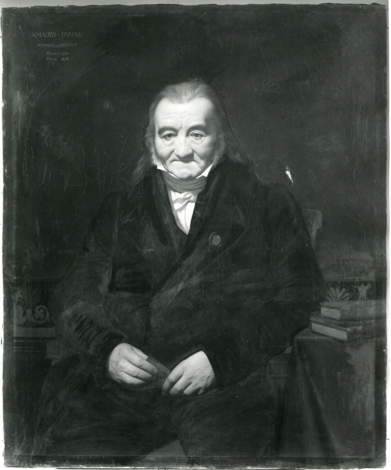 Portrait de Charles Alexandre Amaury Pineu-Duval, père de l'artiste, Amaury-Duval, Eugène Emmanuel Pineu-Duval, dit, 2e quart du XIXe siècle (1837)