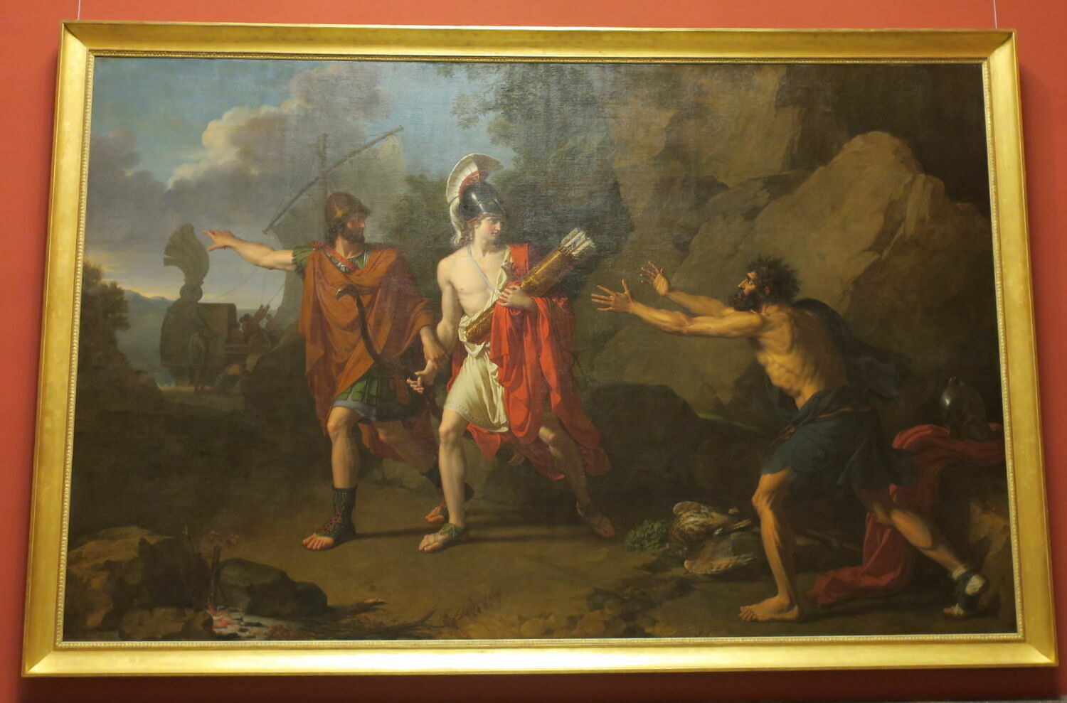 Neptolème et Ulysse enlèvent à Philoctète les flèches d'Hercule, Fabre, François Xavier, XIXe siècle (1800)