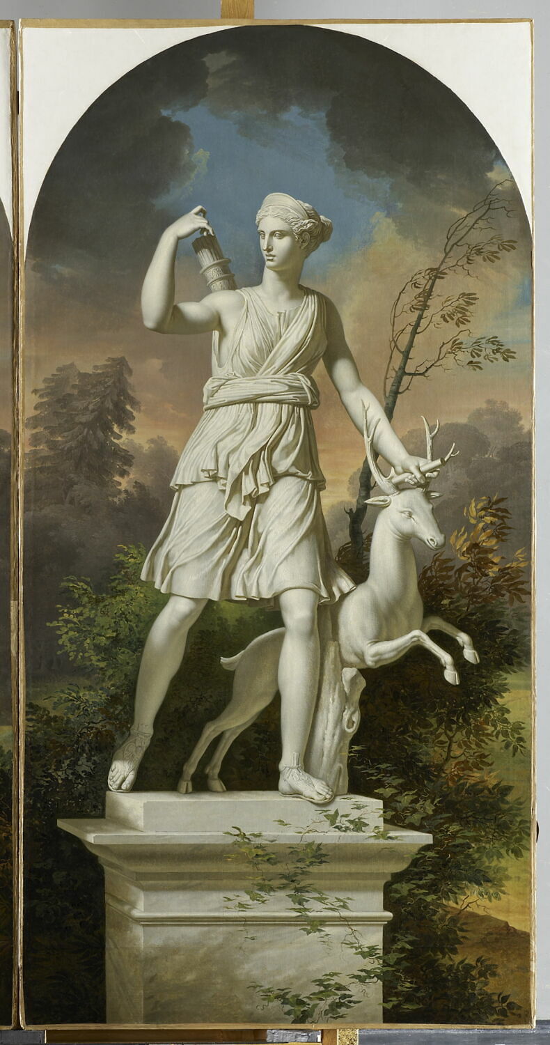 Statue de Diane (Diane de Versailles), Meynier, Charles, 4e quart du XVIIIe siècle (1775 - 1800)