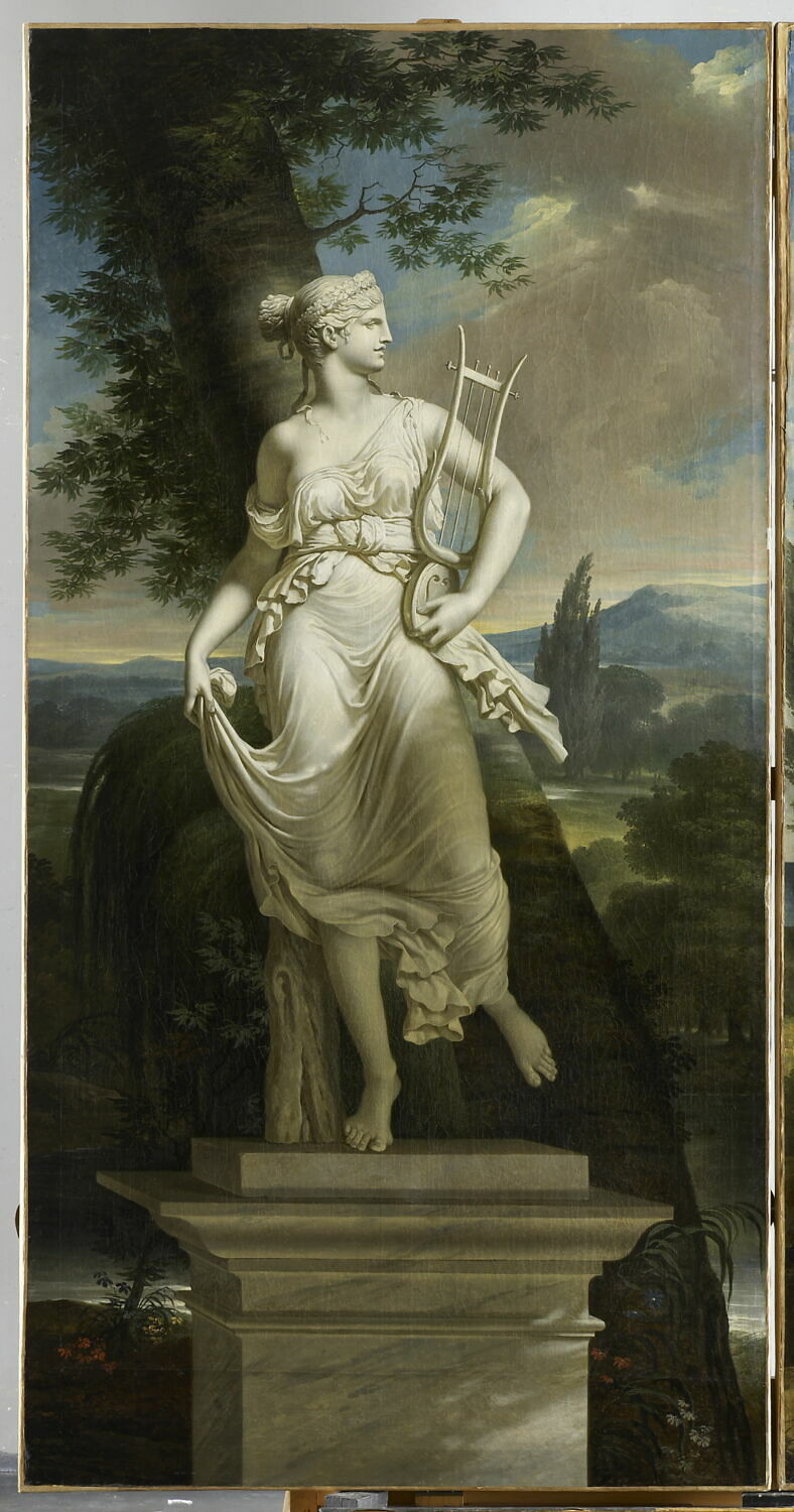 Statue de Polymnie, Meynier, Charles, 4e quart du XVIIIe siècle (An 3) (1794 - 1795)