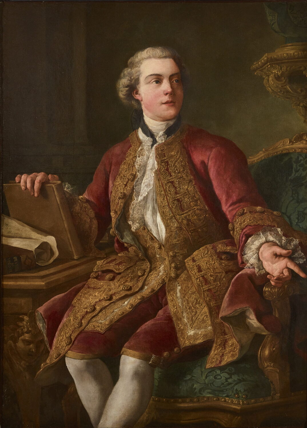 Portrait de M. Abel-François Poisson de Vandières, marquis de Marigny, directeur Général des Bâtiments du Roi (1727-1781), Troy, Jean-François de, Milieu du XVIIIe siècle (1750 - 1751)