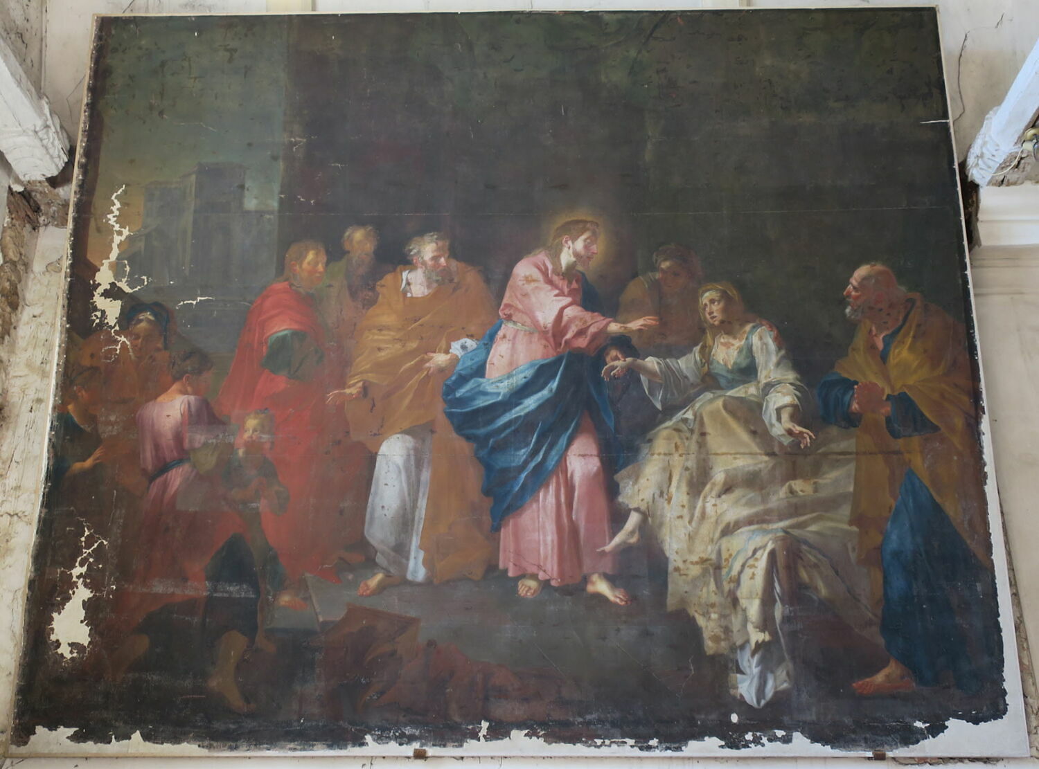 Jésus ressuscite la fille de Jaïre, Dulin, Pierre, 2e quart du XVIIIe siècle (1737)