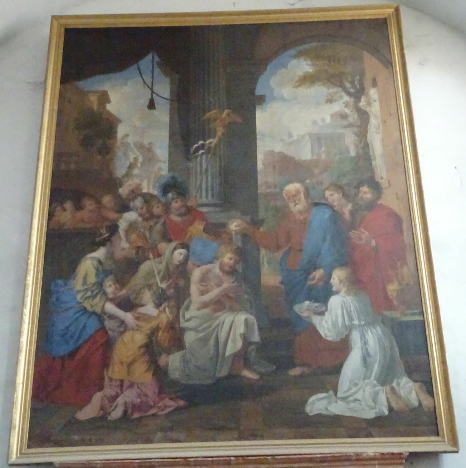 Saint Pierre baptisant le centenier, Corneille, Michel I, XVIIe siècle (1658)