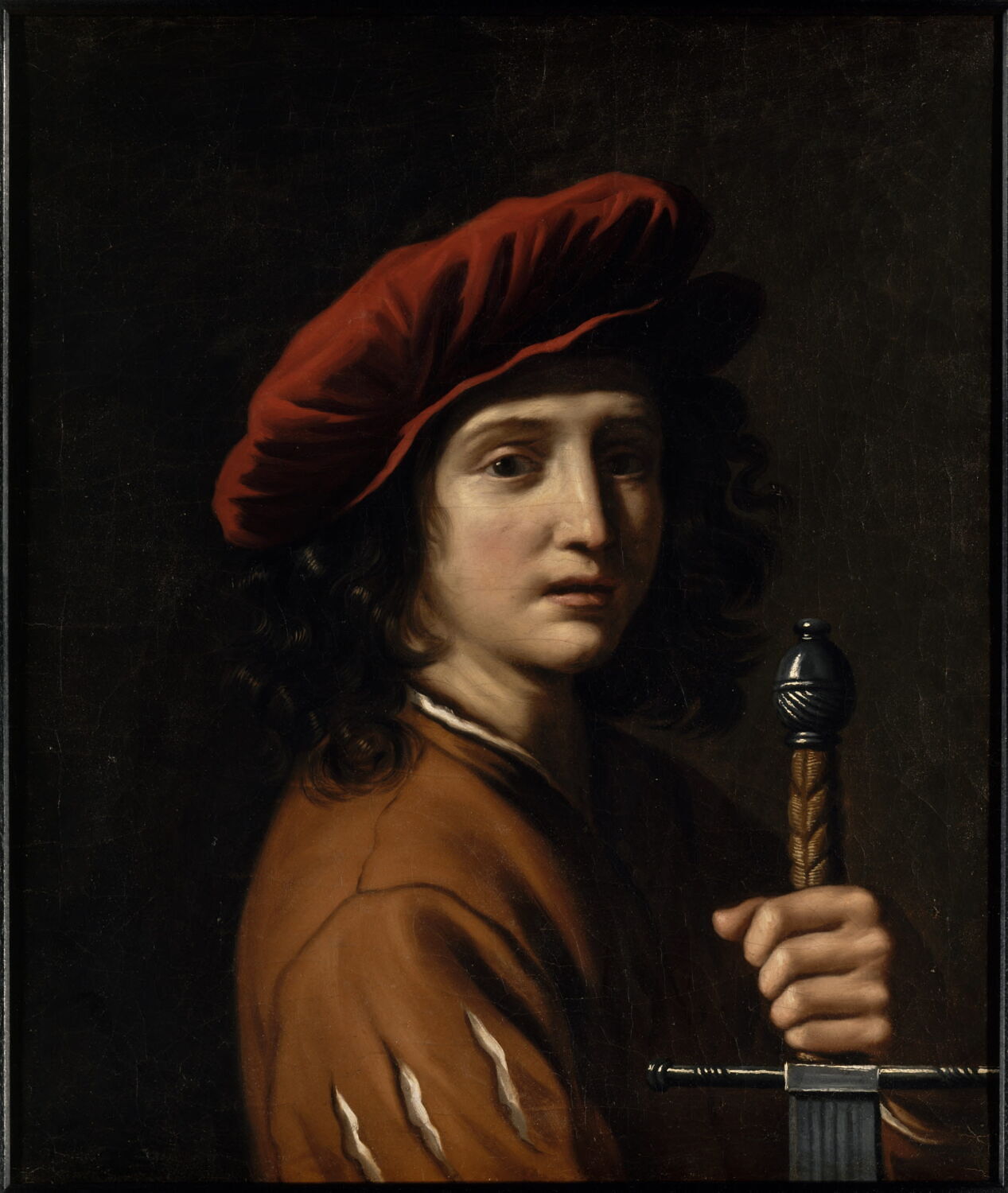David tenant une épée, Gennari, Benedetto, XVIIe siècle (1600 - 1700)