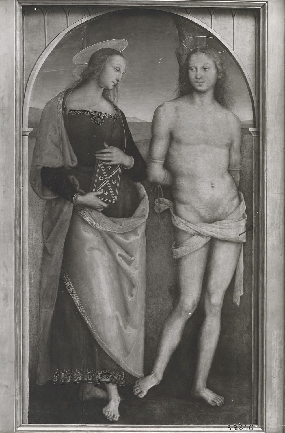 Saint Sébastien et sainte Apolline, Pérugin, XVe siècle (1400 - 1500)