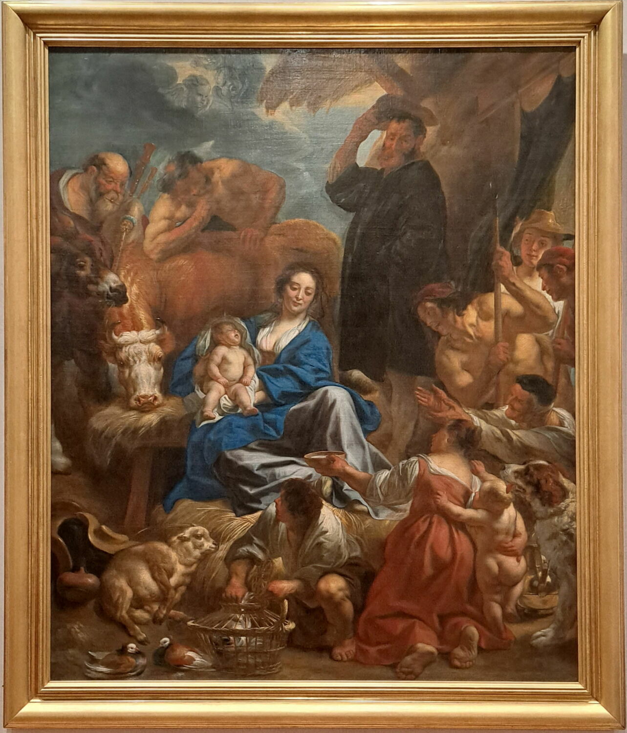 L'Adoration des bergers, Якоб Йорданс, вторая четверть XVII века (1644–1700)