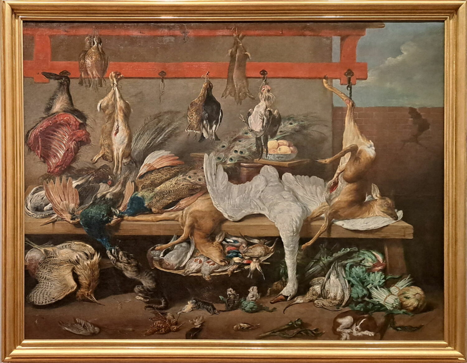Table de cuisine avec gibier, poissons et légumes, Snyders, Frans, XVIIe siècle (1600 - 1700)