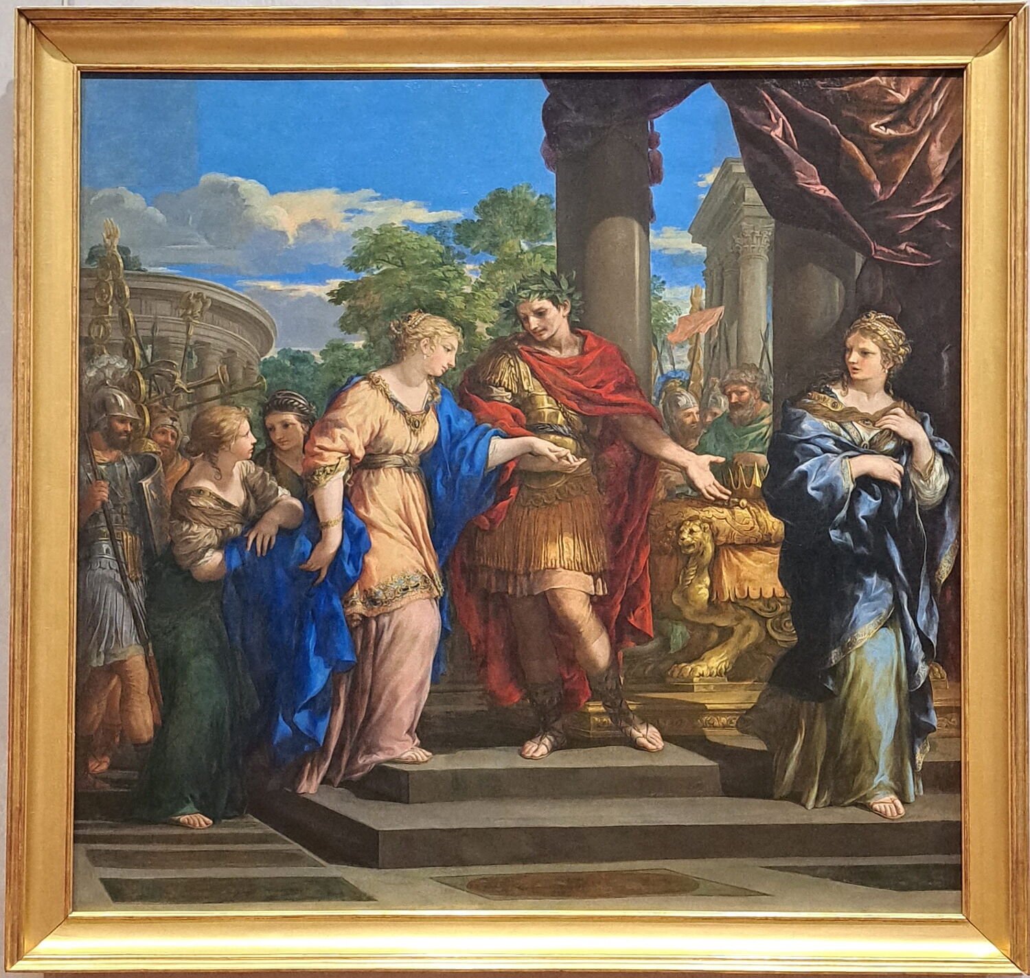 César remet Cléopâtre sur le trône d'Égypte, Cortone, Pierre de, 2e quart du XVIIe siècle (vers 1637)