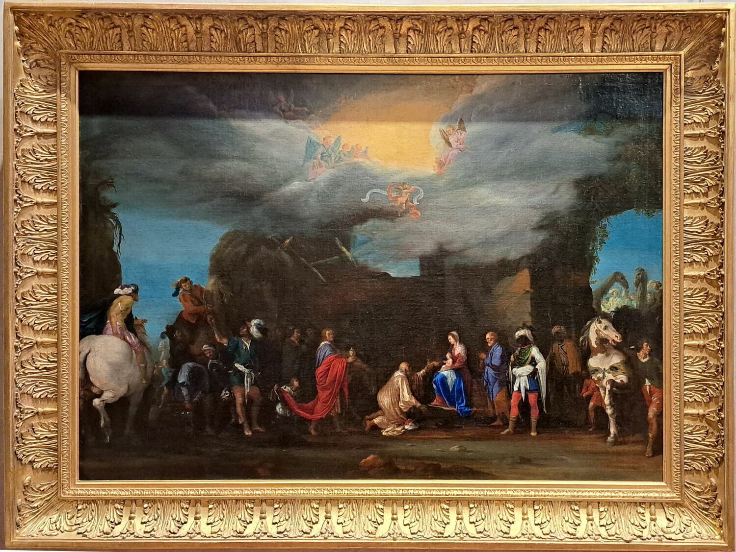 L'Adoration des rois mages, Napoletano, Filippo, XVIIe siècle (1600 - 1700)