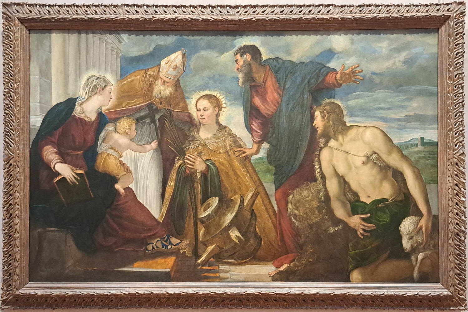 La Vierge et l'Enfant avec sainte Catherine, saint Augustin, saint Marc et saint Jean Baptiste, Tintoret, XVIe siècle (1500 - 1600)