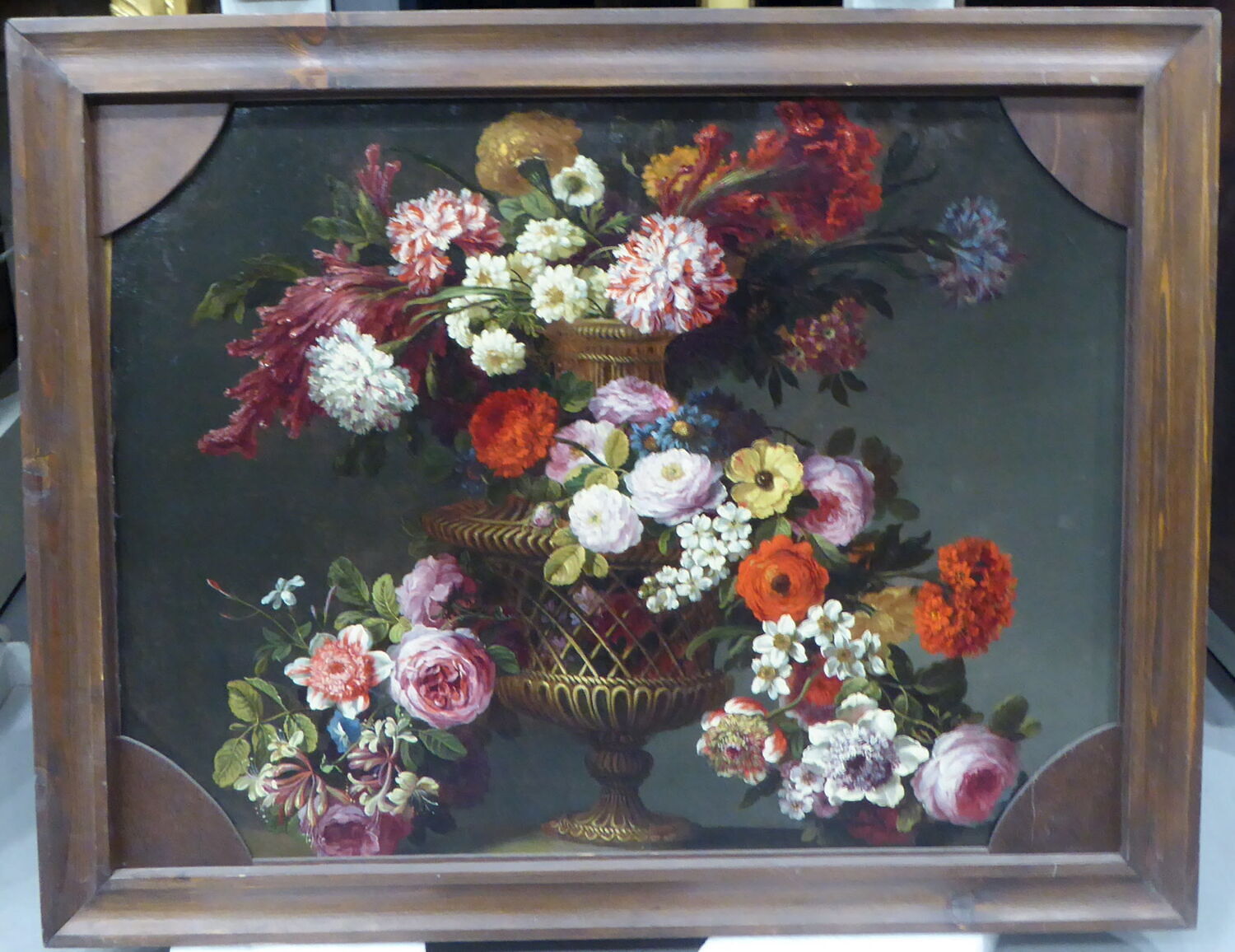 Fleurs dans un vase, Anonyme, XVIIIe siècle (1700 - 1800)