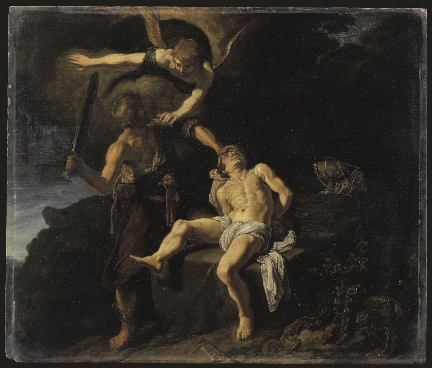 Abraham A Eu Combien De Fils L’Ange du Seigneur empêchant Abraham de sacrifier son fils Isaac