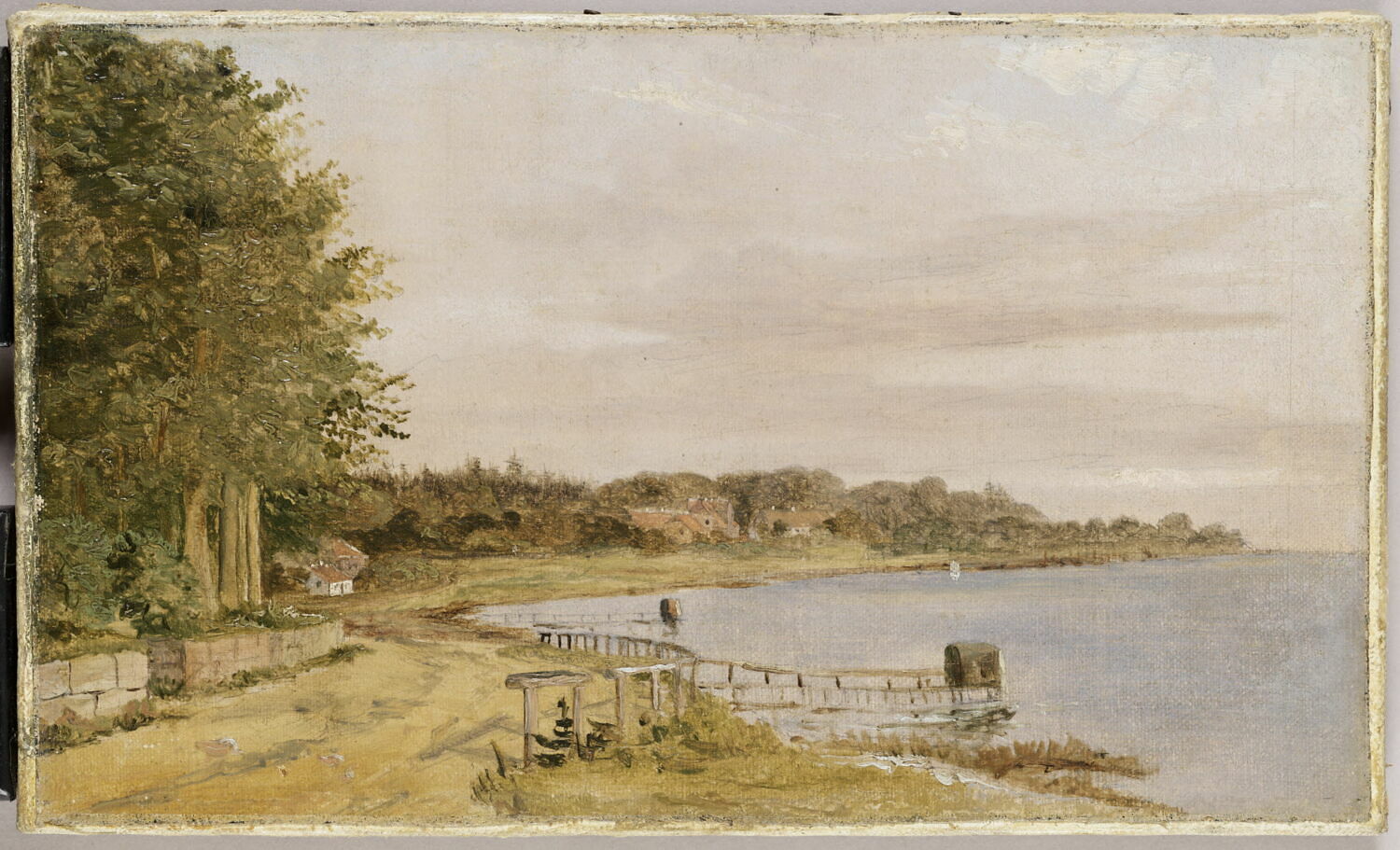 Vue de Strandvejen, aux environs d' Emiliekilde, au nord de Copenhague, Købke, Christen Schjellerup, 2e quart du XIXe siècle (1825 - 1850)