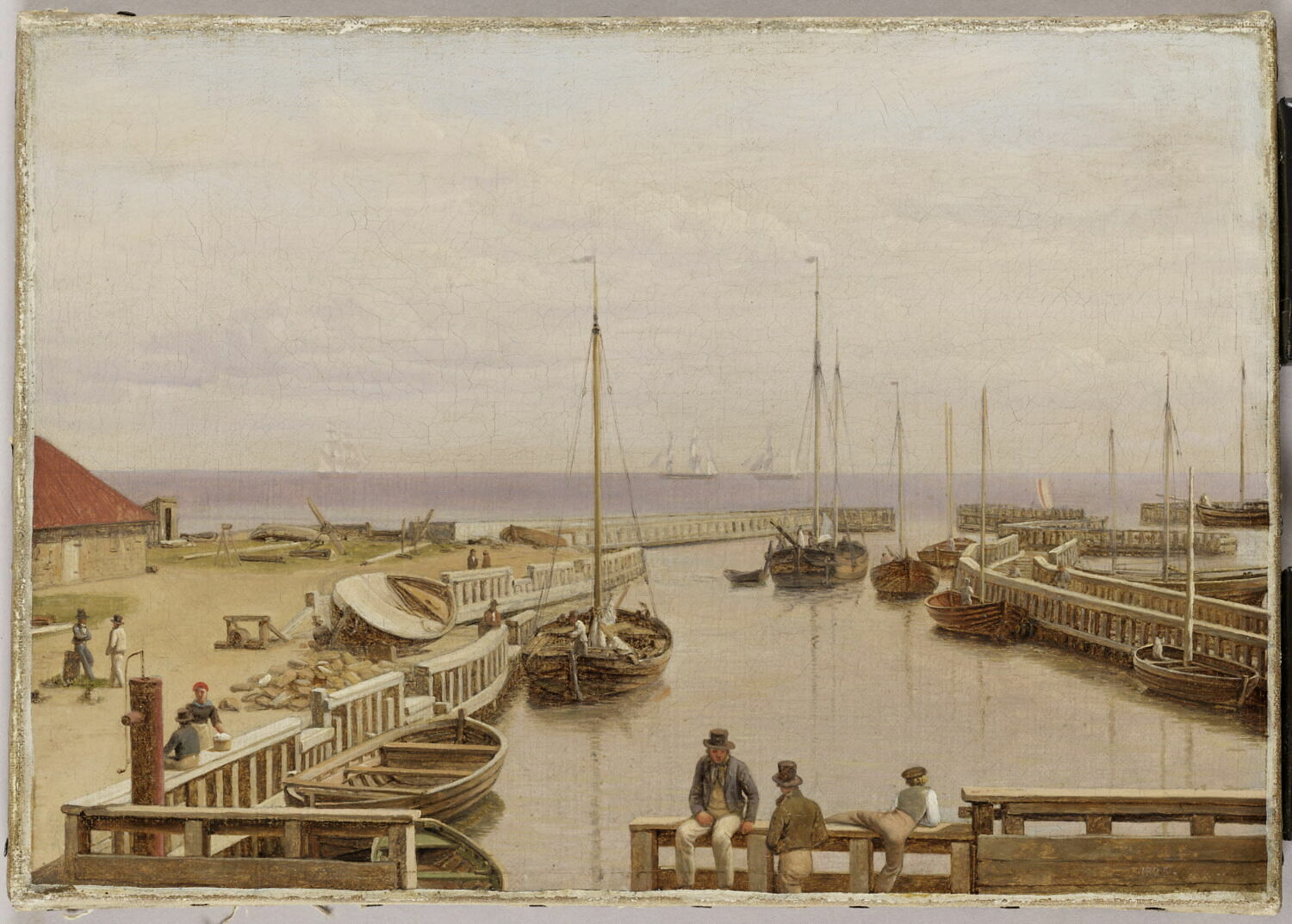 Le Port de Dragør (Danemark), Eckersberg, Christoffer Wilhem, 2e quart du XIXe siècle (1825)