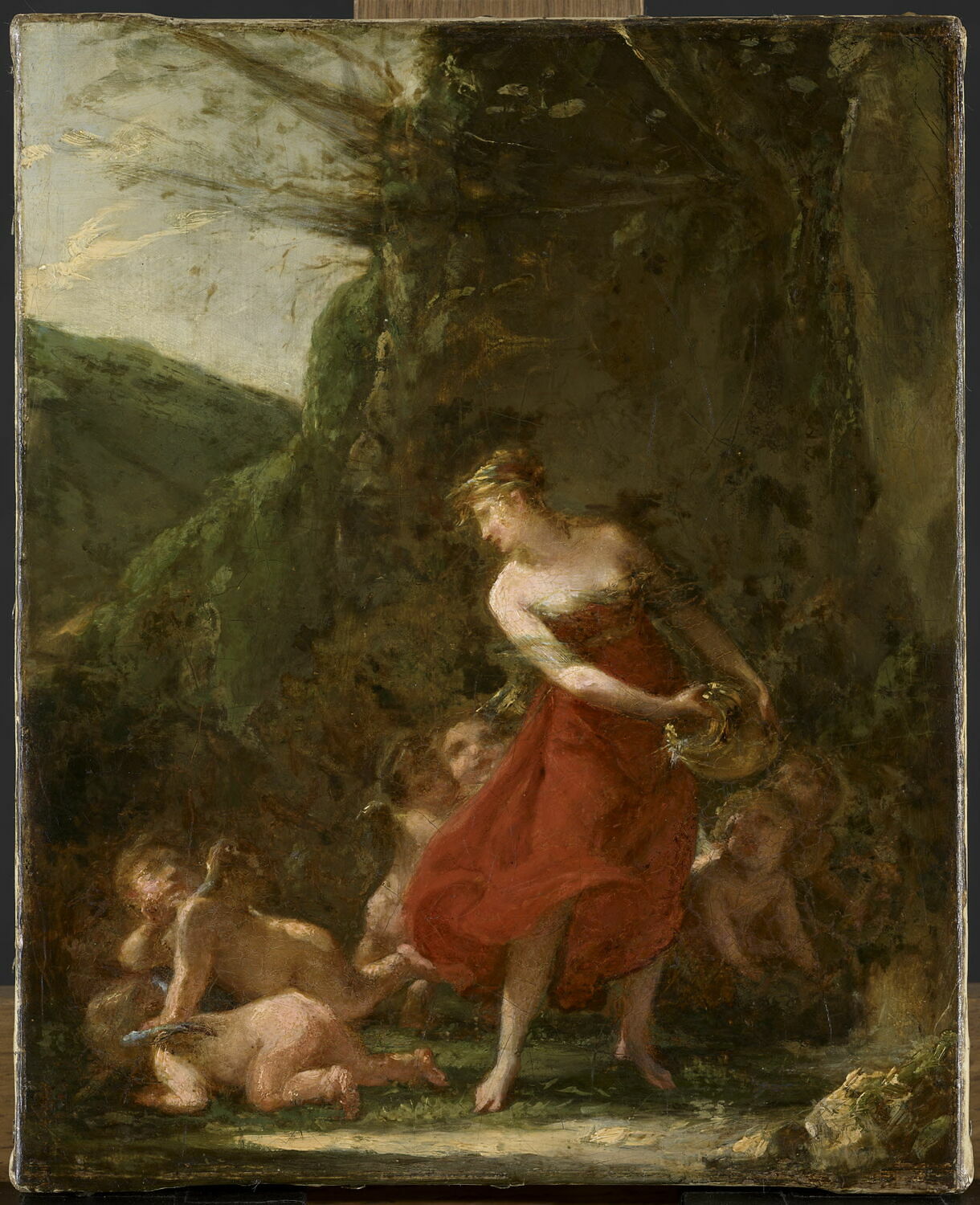 Jeune naïade lutinée par des amours, Mayer-Lamartinière, Constance, 1e quart du XIXe siècle (vers 1812)