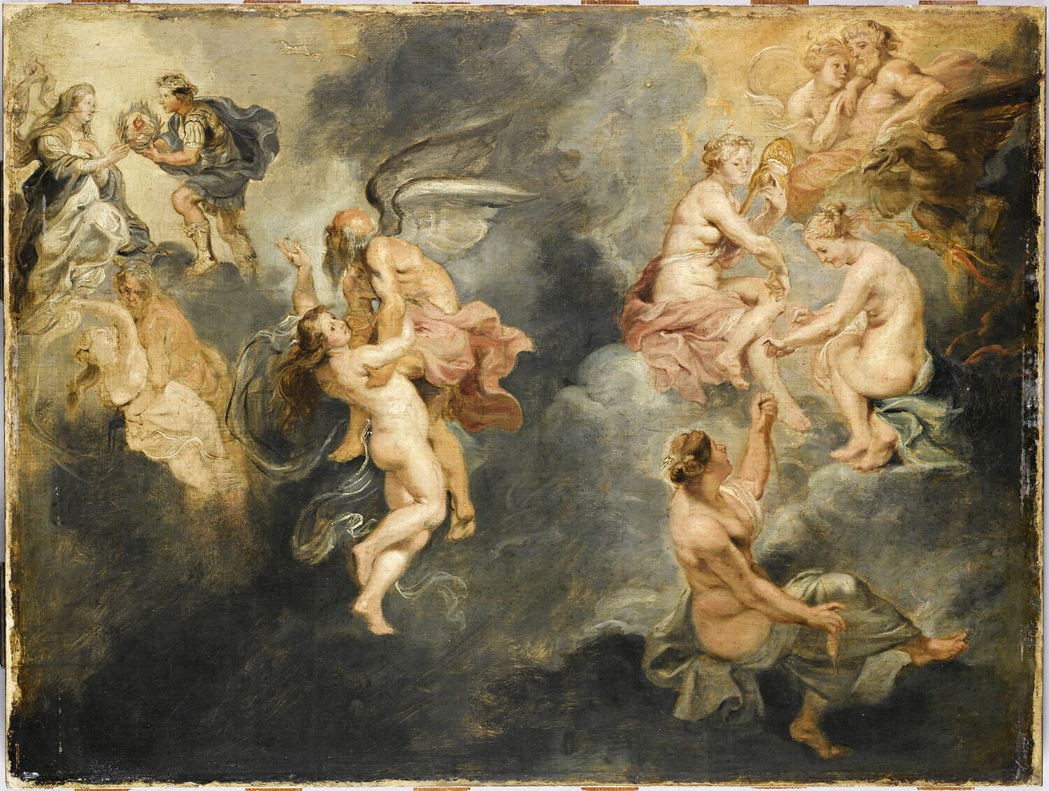 Les Trois Parques filant et Le Triomphe de la Vérité, Питер Пауль Рубенс, первая четверть XVII века (ок. 1622)