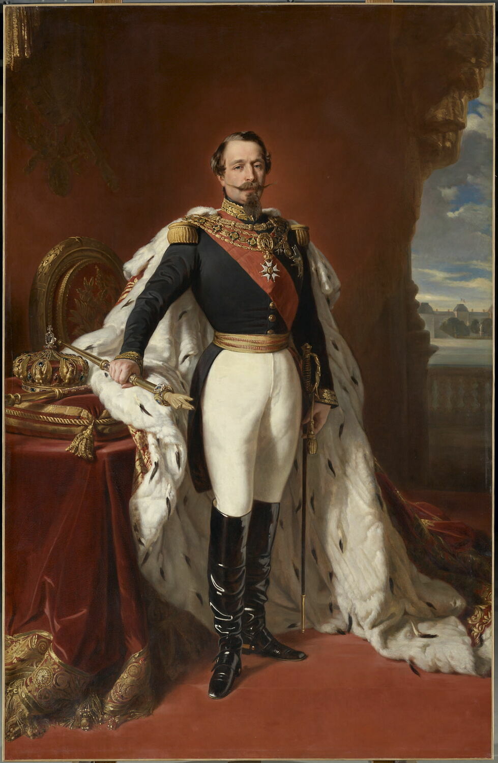 Portrait en pied de l'empereur Napoléon III, Winterhalter, Franz Xaver, 3e quart du XIXe siècle (1856 - 1869)