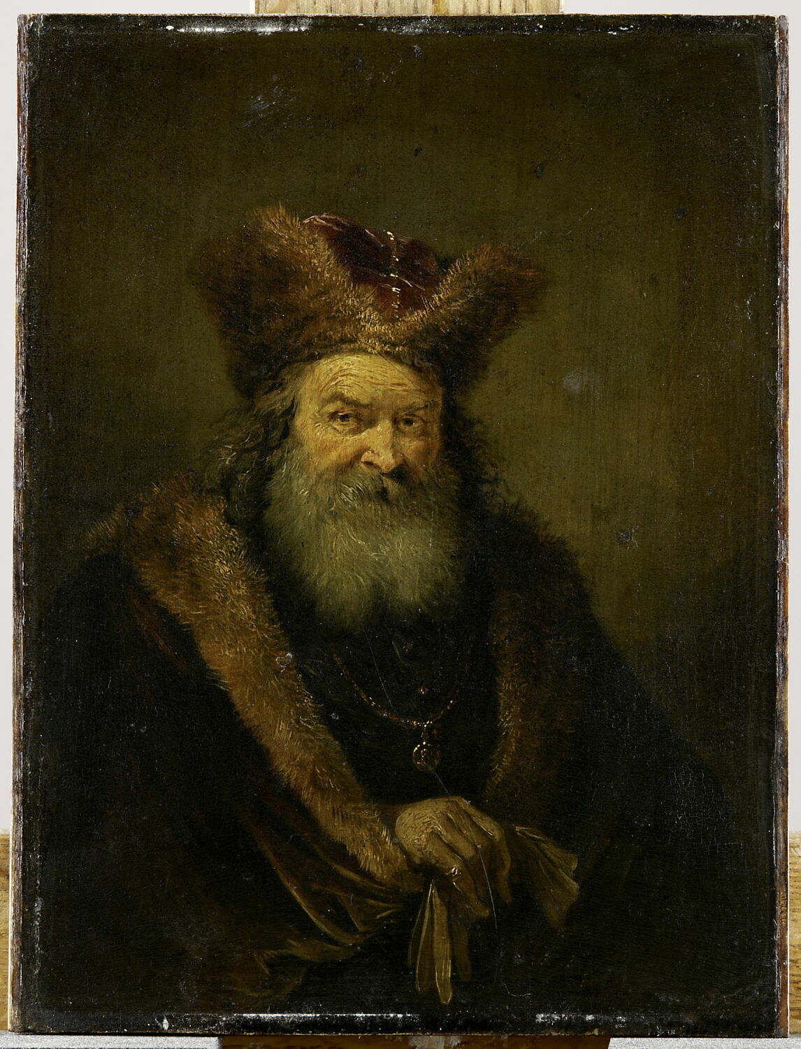 Vieillard à la toque de fourrure, Teniers, David II, 2e quart du XVIIe siècle (vers 1640 - 1650)