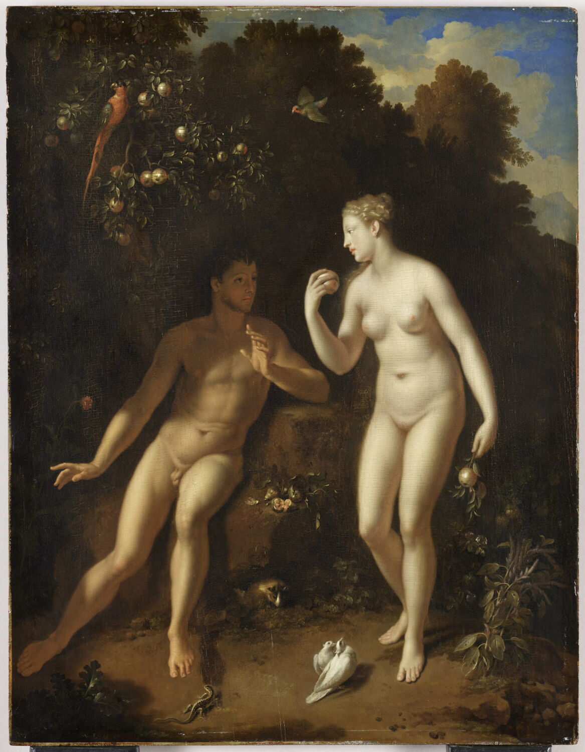 Adam et Ève près de l’arbre du Bien et du Mal, Werff, Pieter van der, Fin du XVIIe siècle - début du XVIIIè siècle (1675 - 1725)
