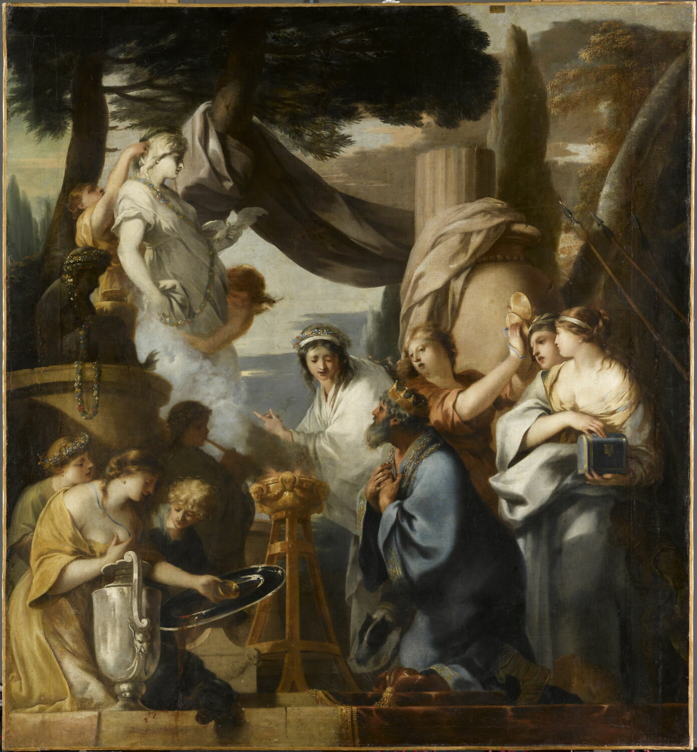Salomon sacrifiant aux idoles, Bourdon, Sébastien, 2e quart du XVIIe siècle (vers 1646 - 1647)