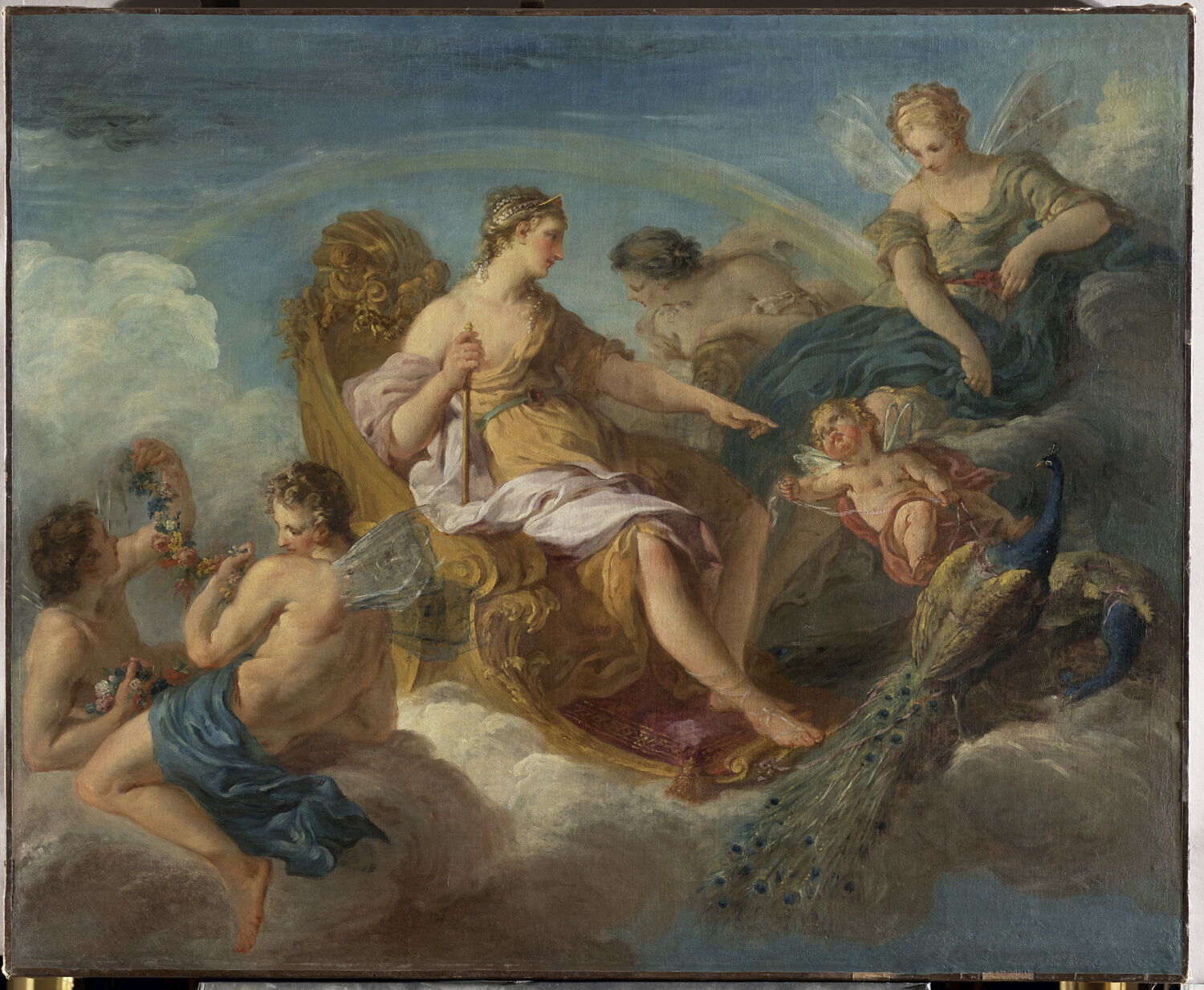 Junon, Iris et Flore, Le Moyne, François, 1e quart du XVIIIe siècle (vers 1720 - 1724)