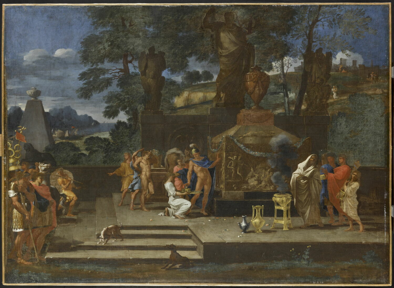 Impression Sur Toile « Auguste Au Tombeau D'Alexandre Le Grand » (1878) – Encadrée