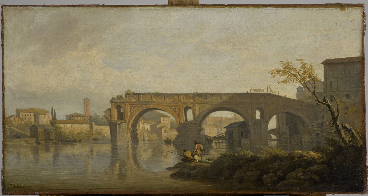 Le Ponte Rotto à Rome, Vernet, Claude-Joseph, 2e quart du XVIIIe siècle (1745)