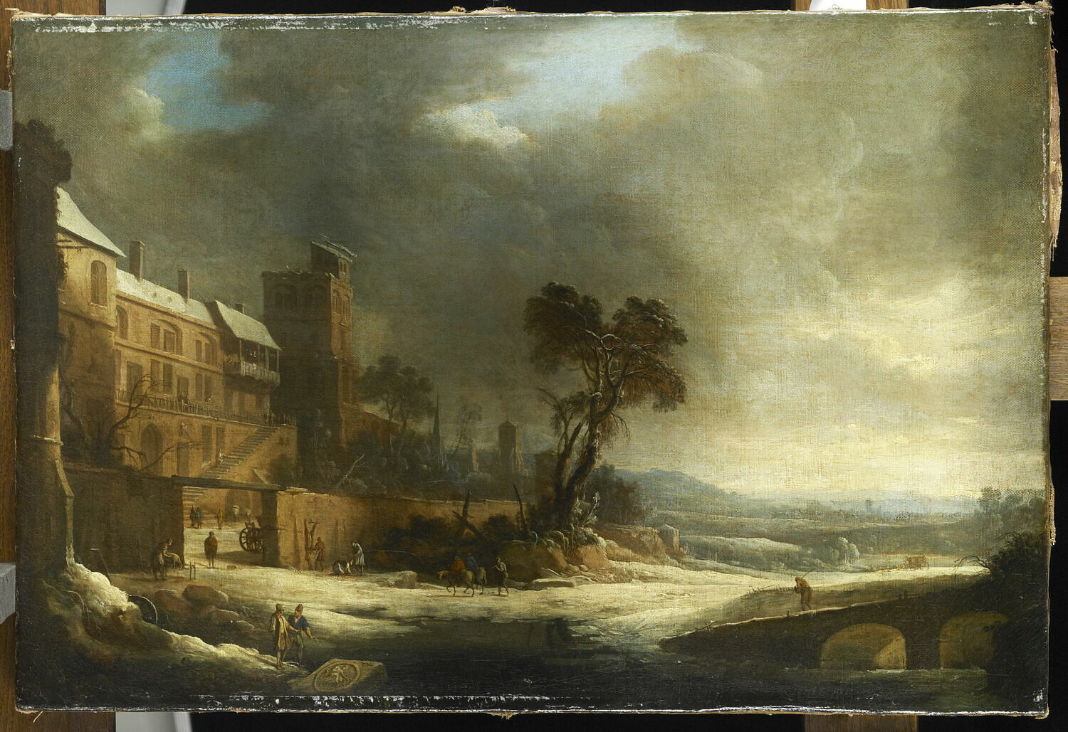 Le Mois de janvier. Effet de neige, Patel, Pierre Antoine, XVIIe siècle (1699)