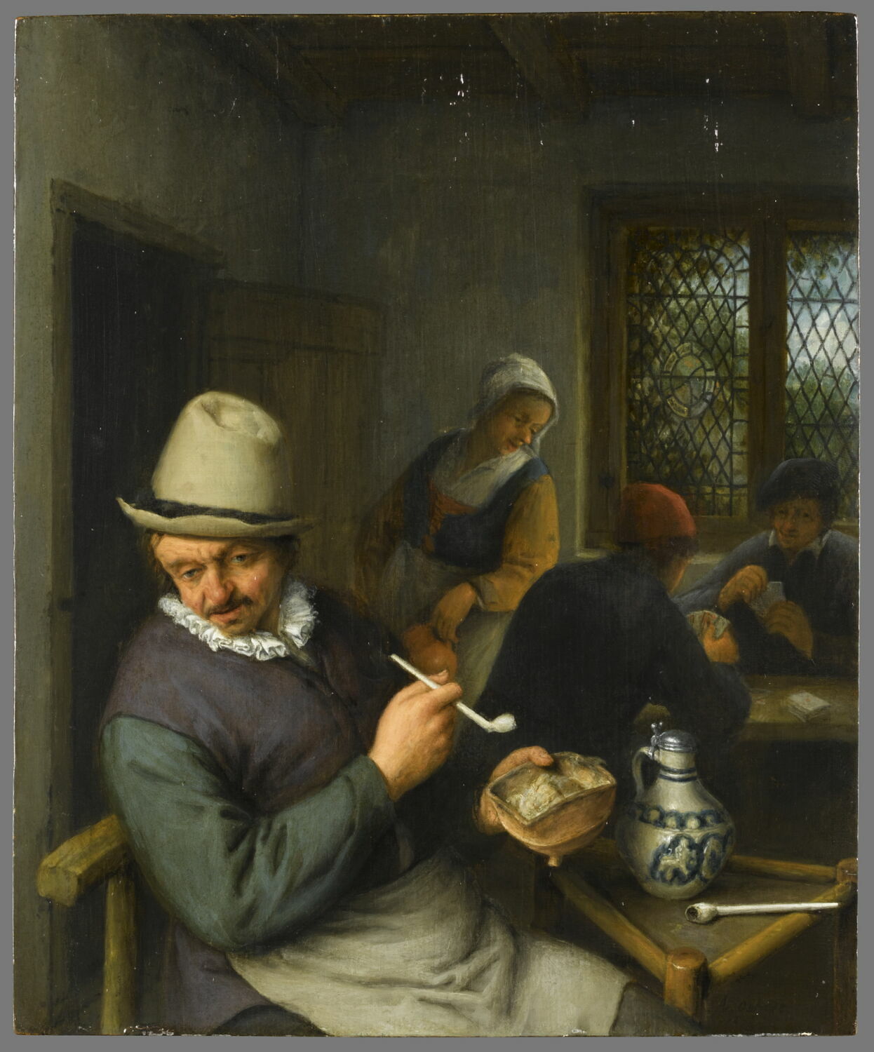 Fumeur dans une taverne, Ostade, Adriaen van, 2e quart du XVIIe siècle (?) (vers 1645)