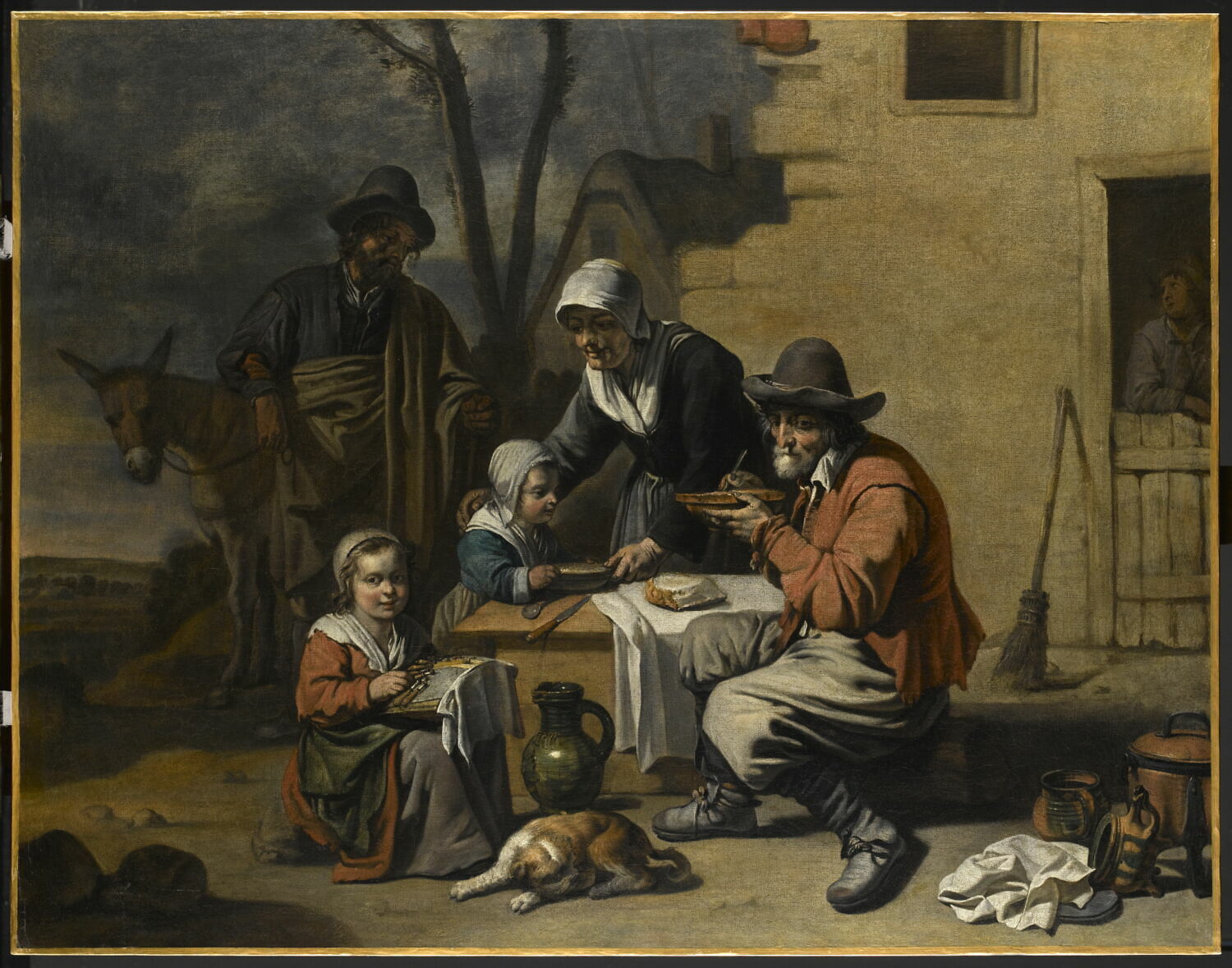 Le Repas villageois, Maître aux Béguins, XVIIe siècle (vers 1650 - 1655)