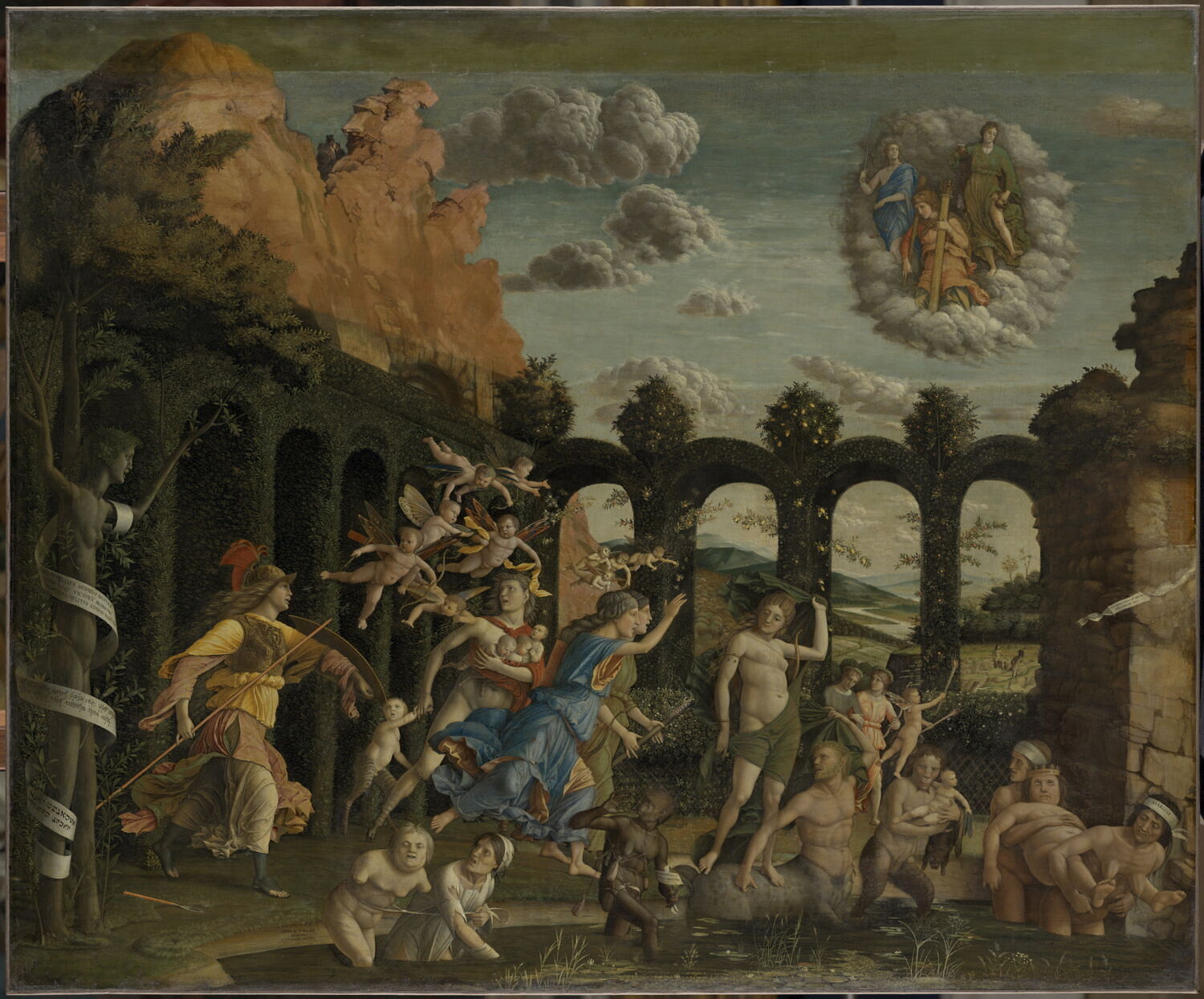 Minerve chassant les Vices du jardin de la Vertu, Andrea Mantegna