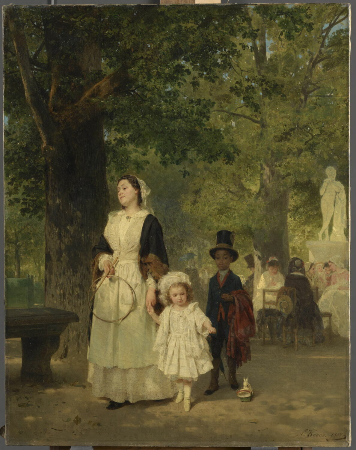 La Promenade, Knaus, Ludwig, 3e quart du XIXe siècle (1855)