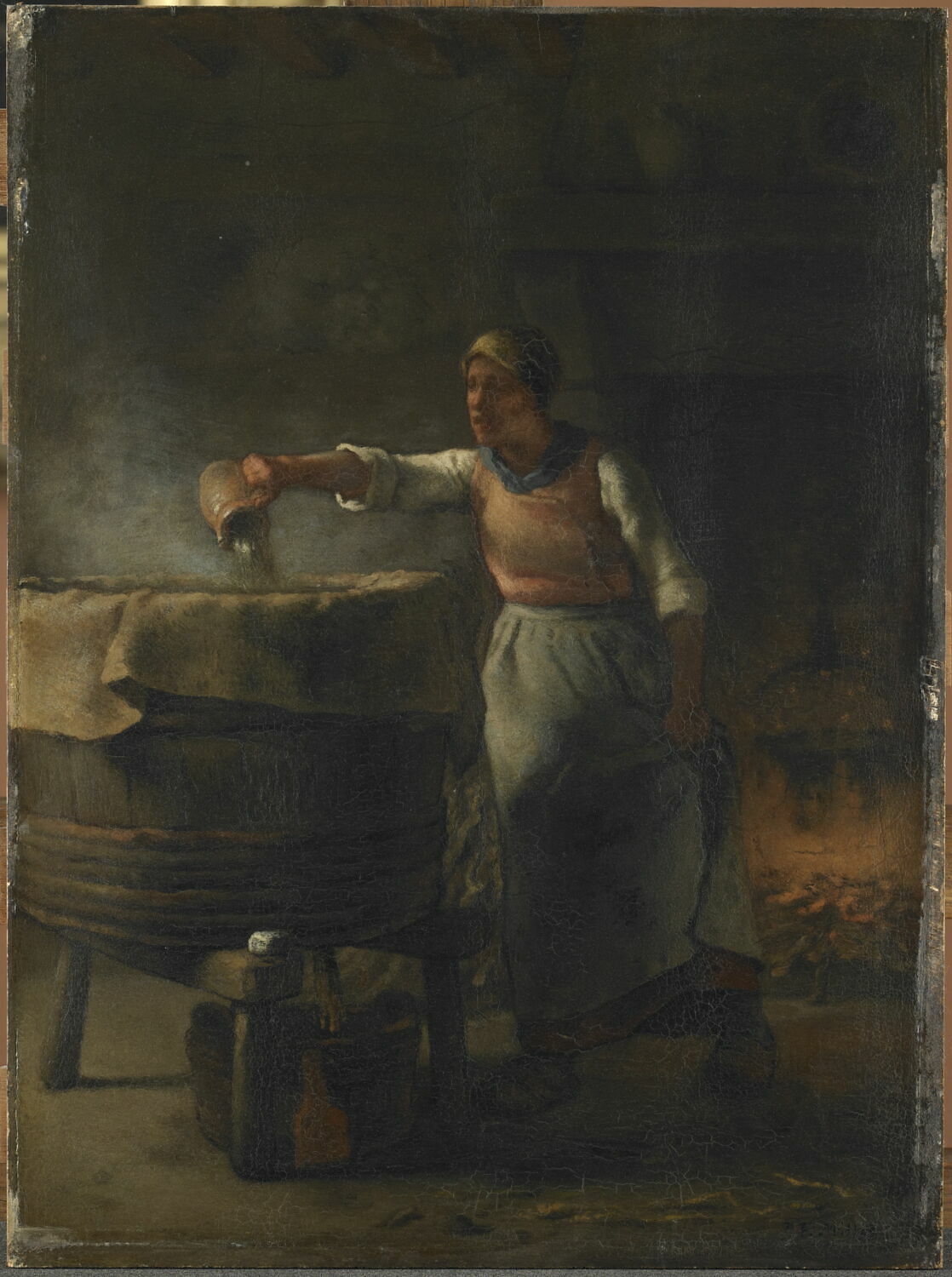 La lessiveuse, Millet, Jean Francois, 3e quart du XIXe siècle (1849)