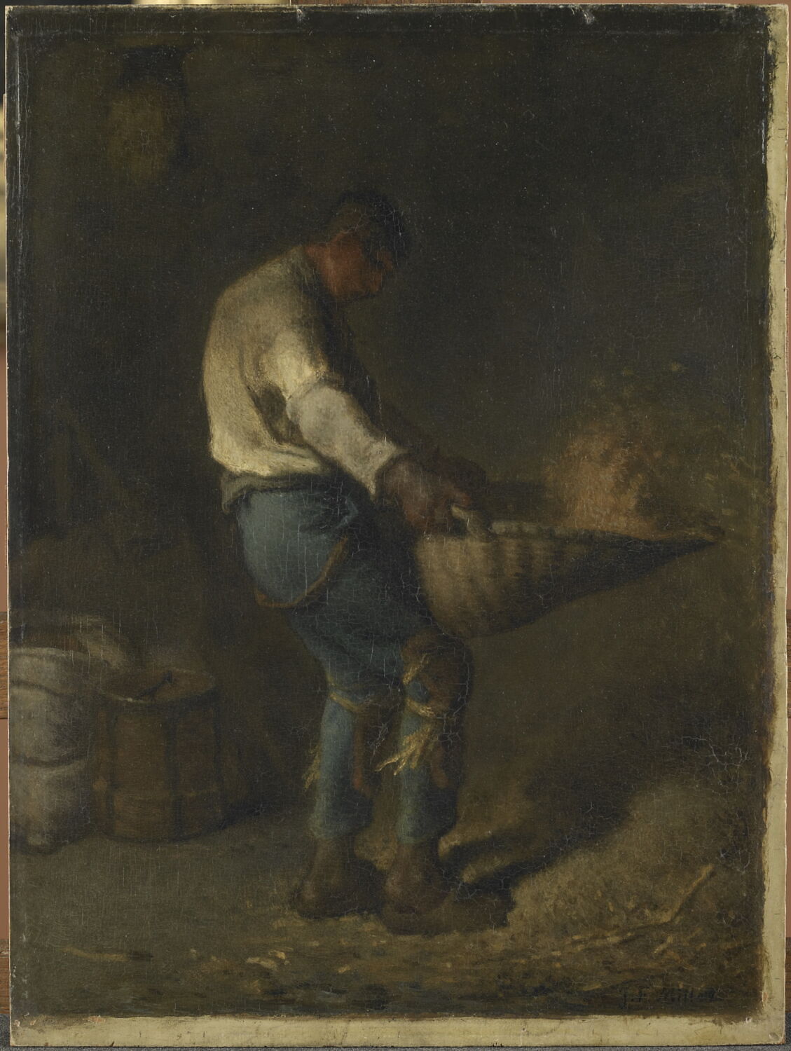 Un vanneur, Millet, Jean Francois, 2e quart du XIXe siècle (1825 - 1850)