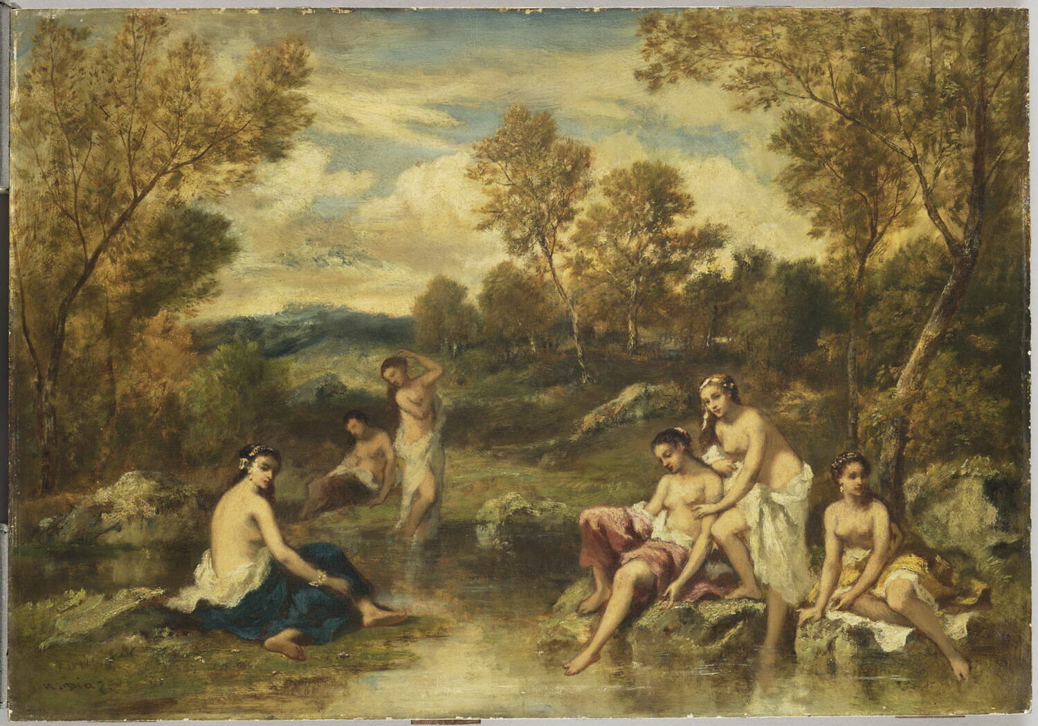 Baigneuses, Diaz de la Pena, Narcisse, 2e quart du XIXe siècle (1839)