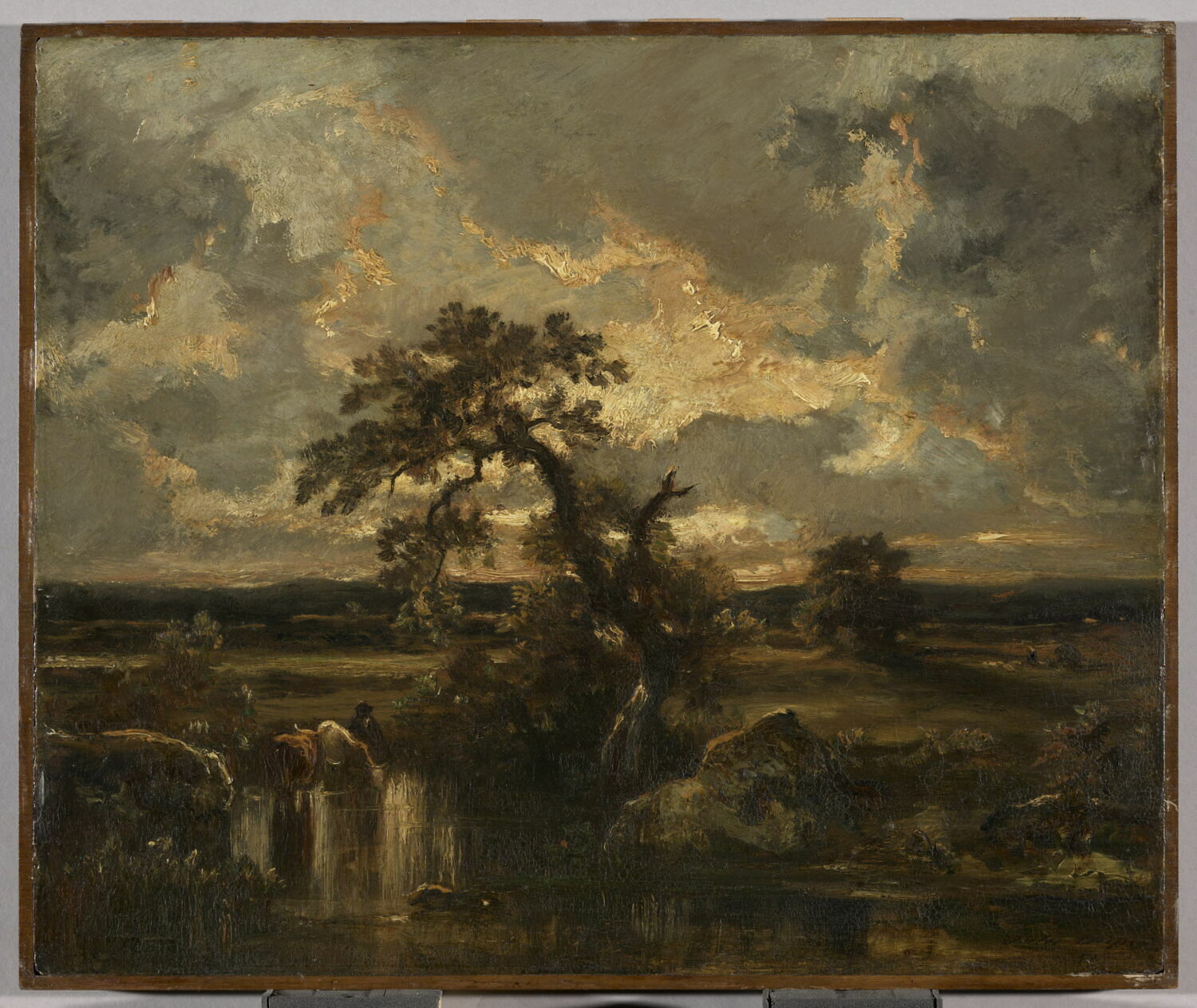 Soleil couchant après l'orage, Dupré, Jules, 3e quart du XIXe siècle (1851)