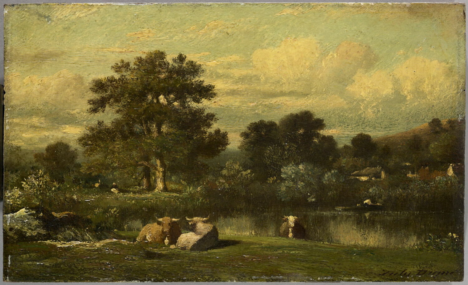 Bords de rivière, Dupré, Jules, 3e quart du XIXe siècle (1850 - 1875)
